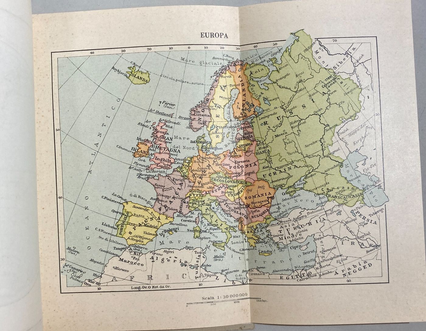 Geografia: Atlante Geografico Pubblicitario Bisleri Con Mappe De Agostini
