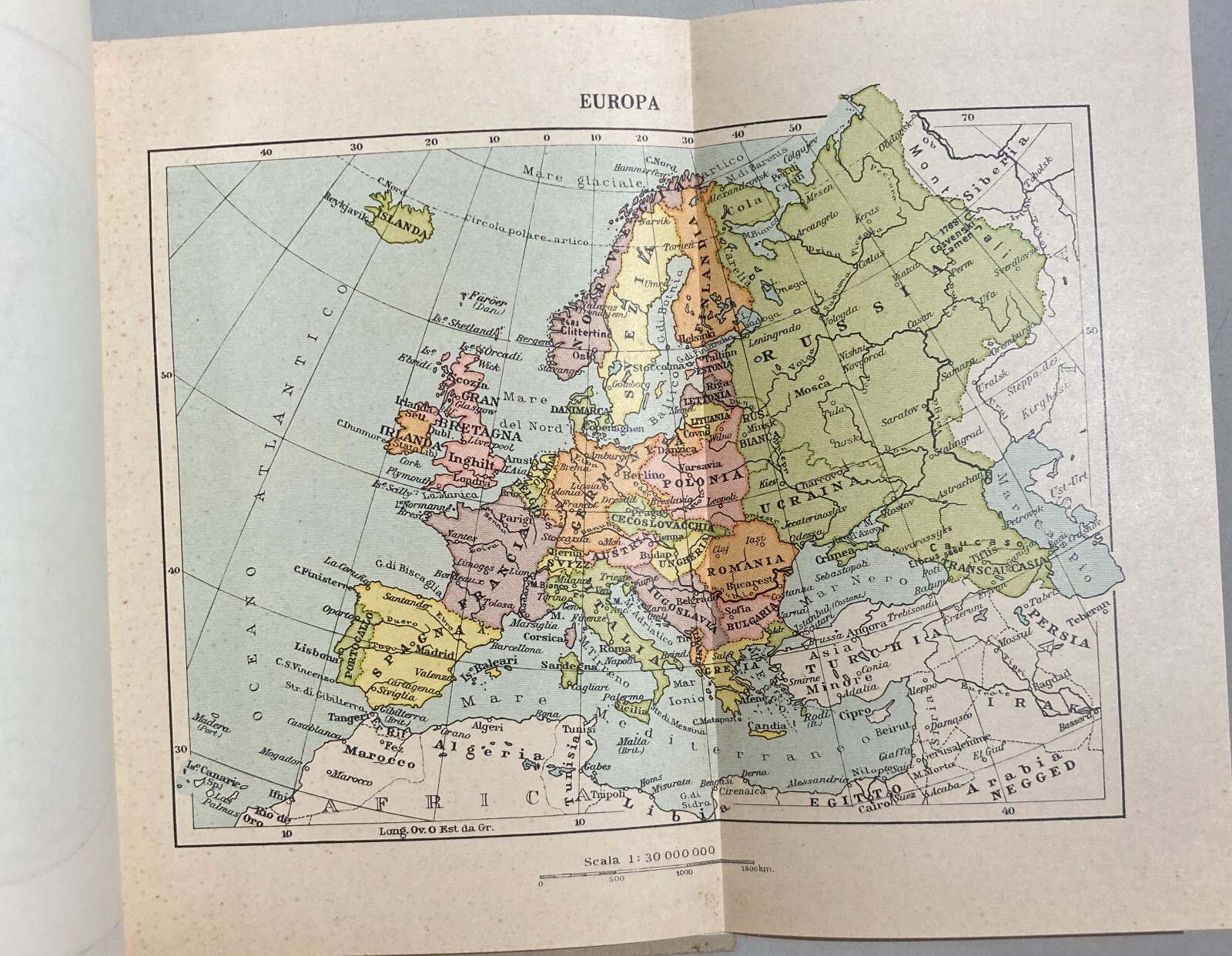 Geografia: Atlante Geografico Pubblicitario Bisleri Con Mappe De Agostini