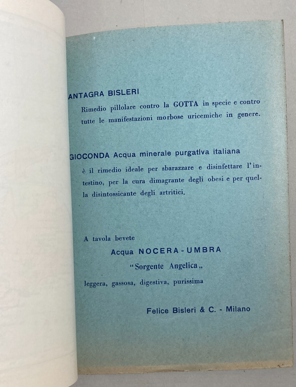 Geografia: Atlante Geografico Pubblicitario Bisleri Con Mappe De Agostini