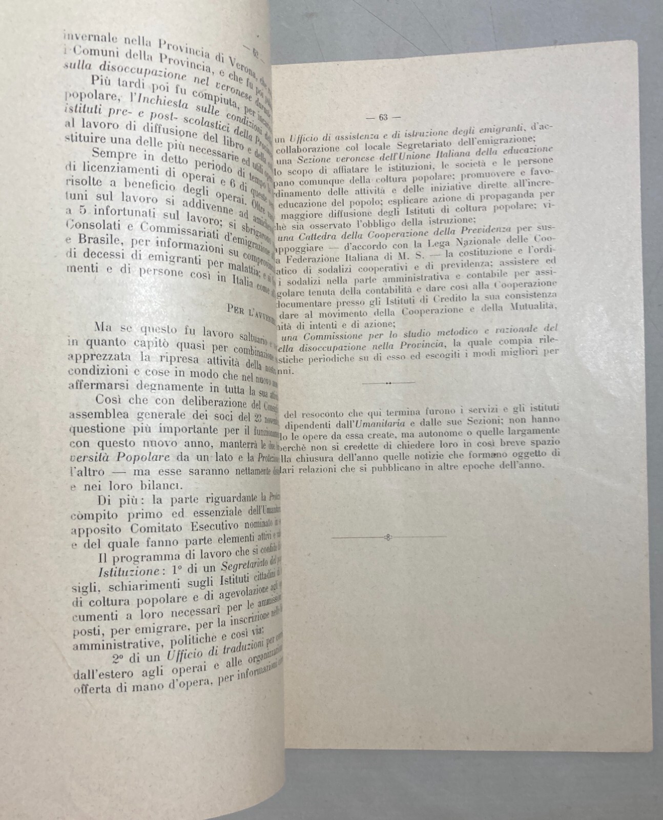 Società Umanitaria Milano: L'Opera Della Società Umanitaria Nell'Anno 1913