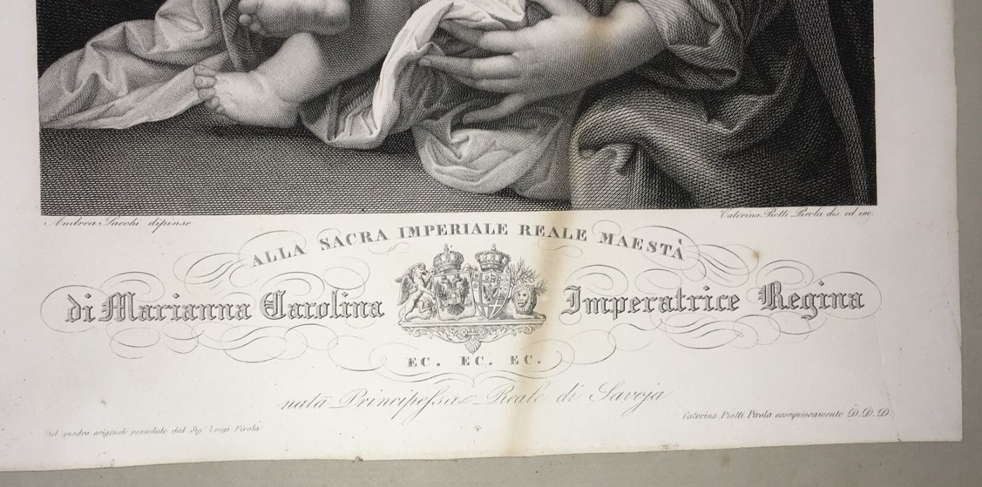 Sacra Famiglia. Andrea Sacchi, Caterina Piotti Pirola, Savoia, XIX Secolo