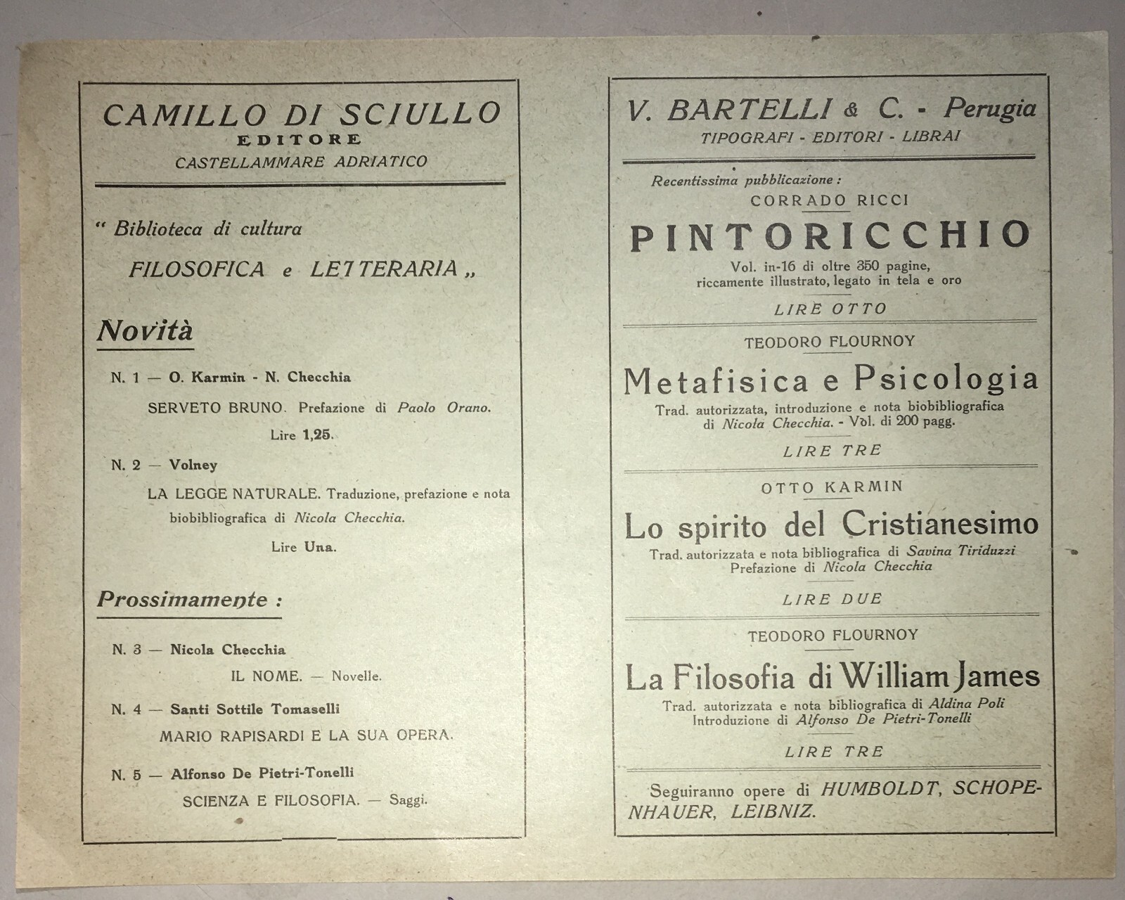 Abruzzo, Pescara, Castellammare Adriatico, Di Sciullo, Bartelli, Pubblicitaria