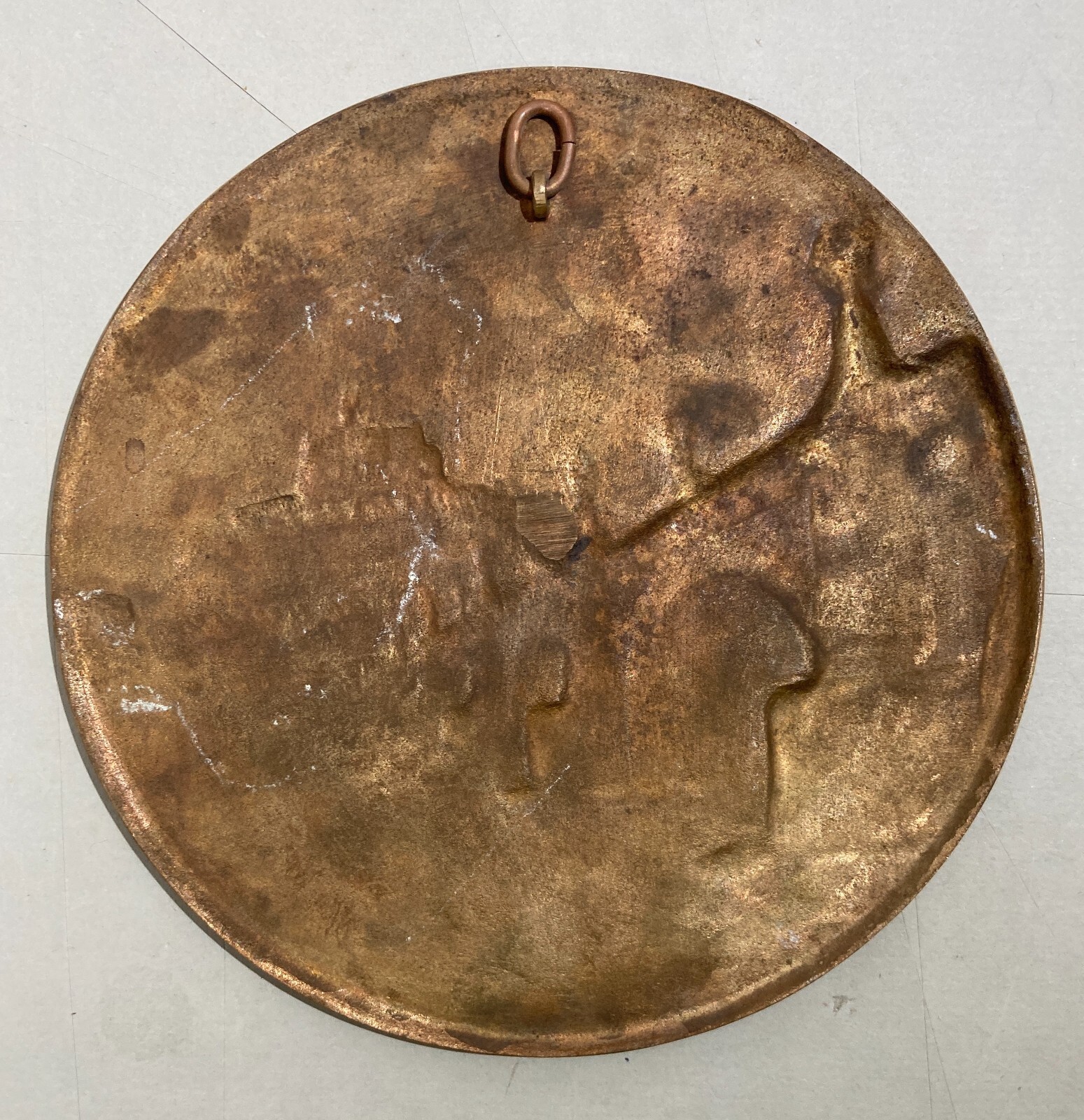 Roma, Castel Sant'Angelo E Ponte. Veduta Prospettica. Placca Bronzea
