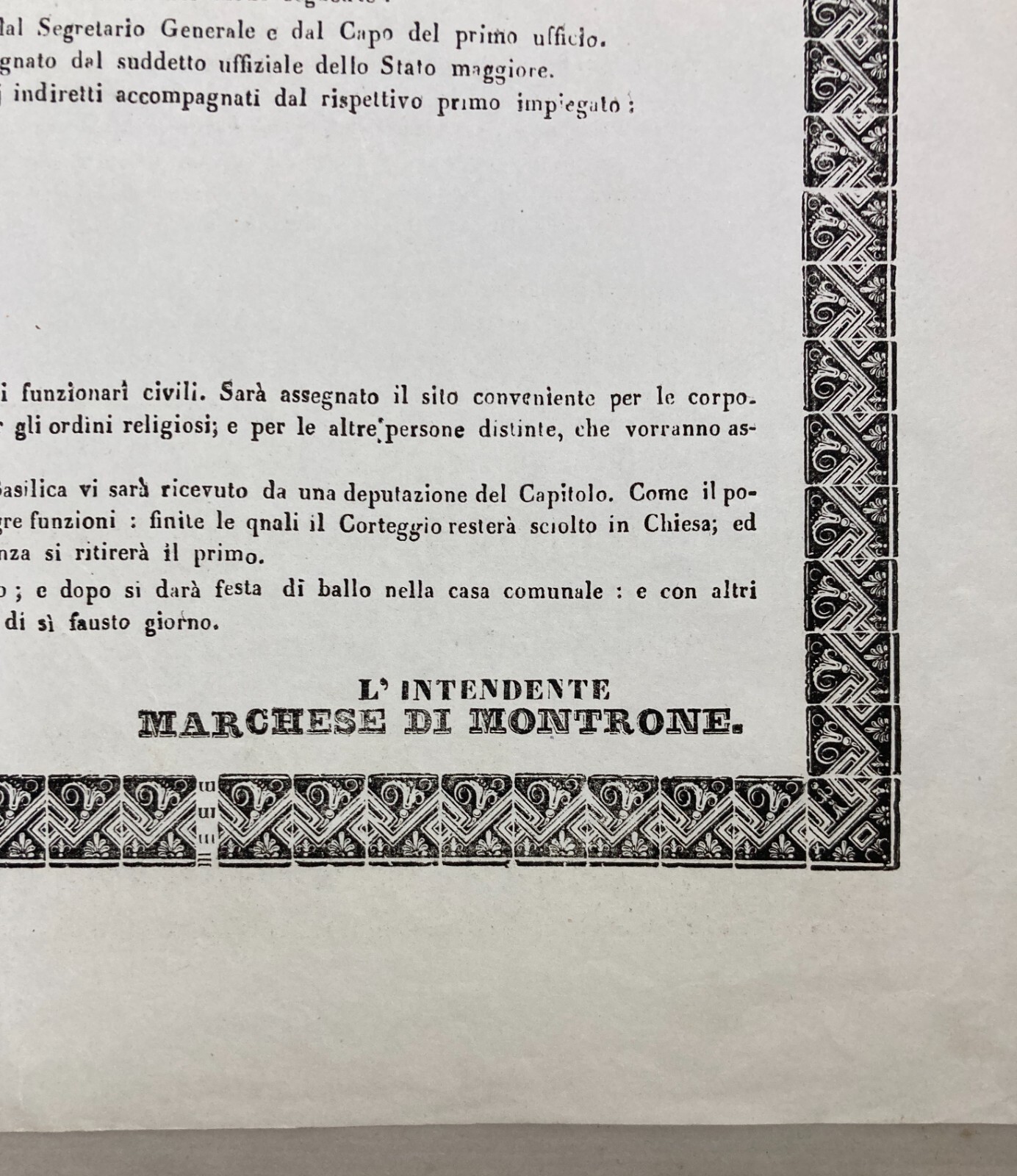 Puglia: Bari, Borboni. Festeggiamenti Per Il Compleanno Del Duca Di Calabria   Montrone