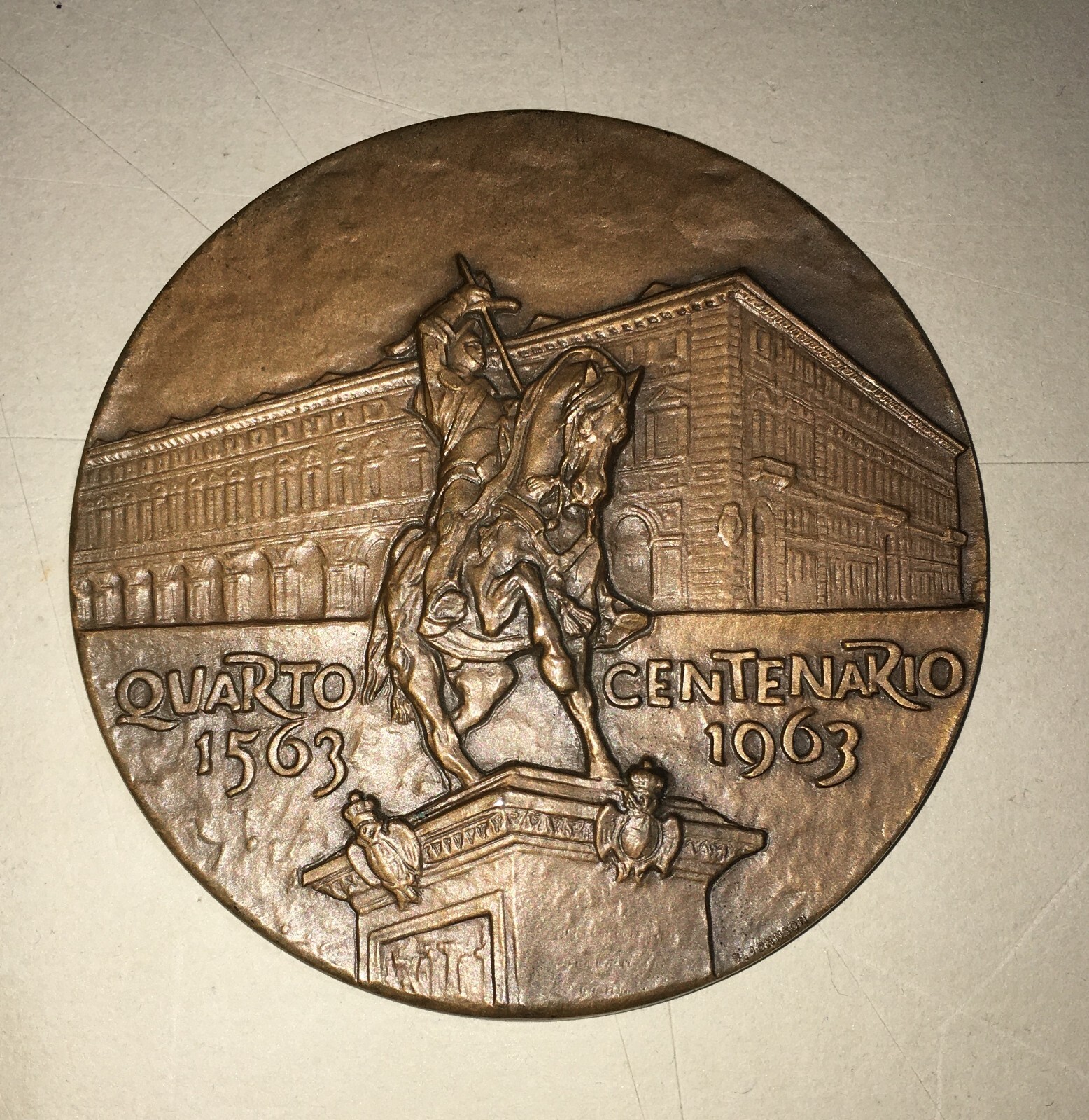 Medaglia Quarto Centenario Istituto Bancario San Paolo Di Torino (1963)