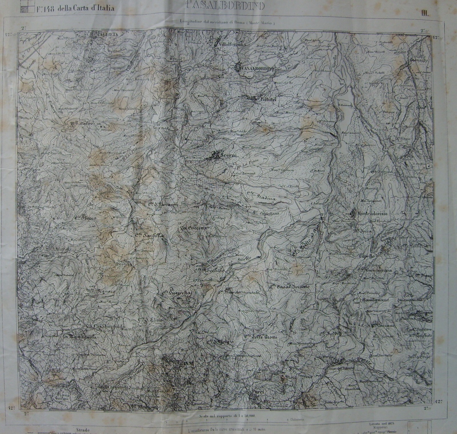 Abruzzo: Chieti, Casalbordino, Scerni, Paglieta, Monteodorisio. Topografia d'Epoca