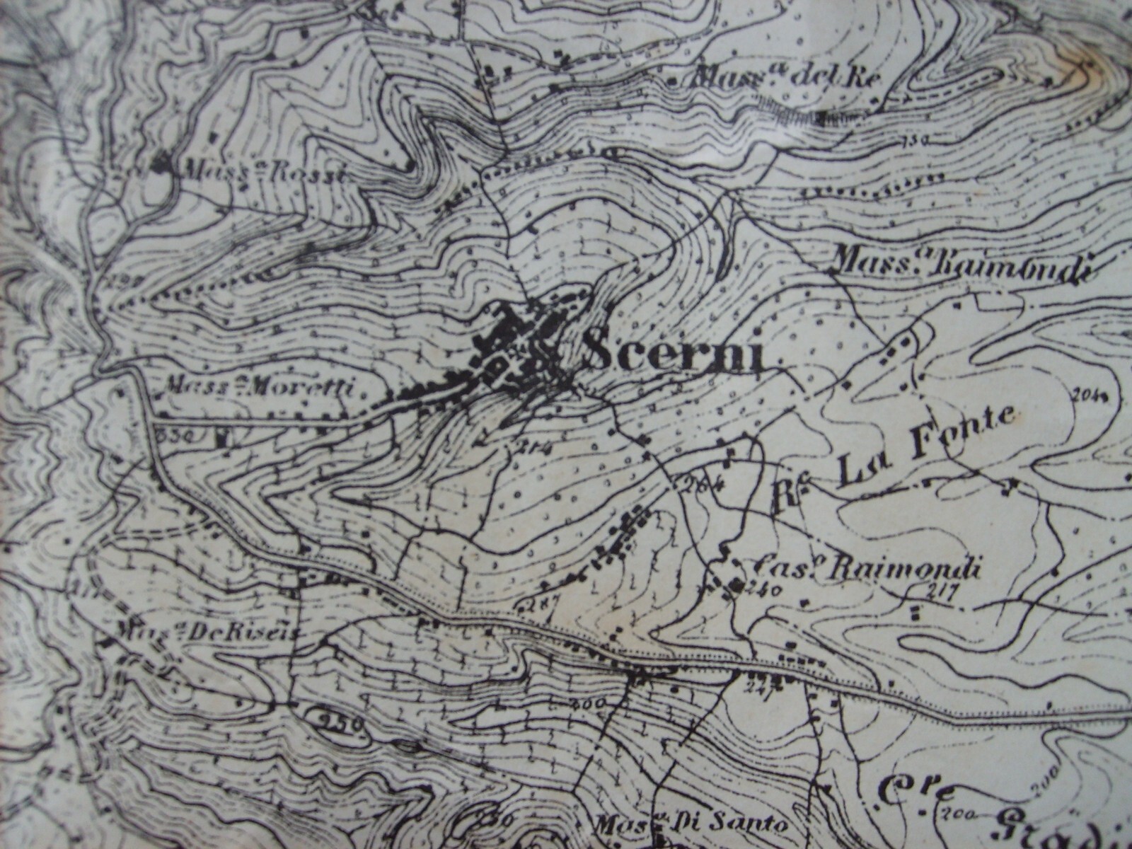 Abruzzo: Chieti, Casalbordino, Scerni, Paglieta, Monteodorisio. Topografia d'Epoca
