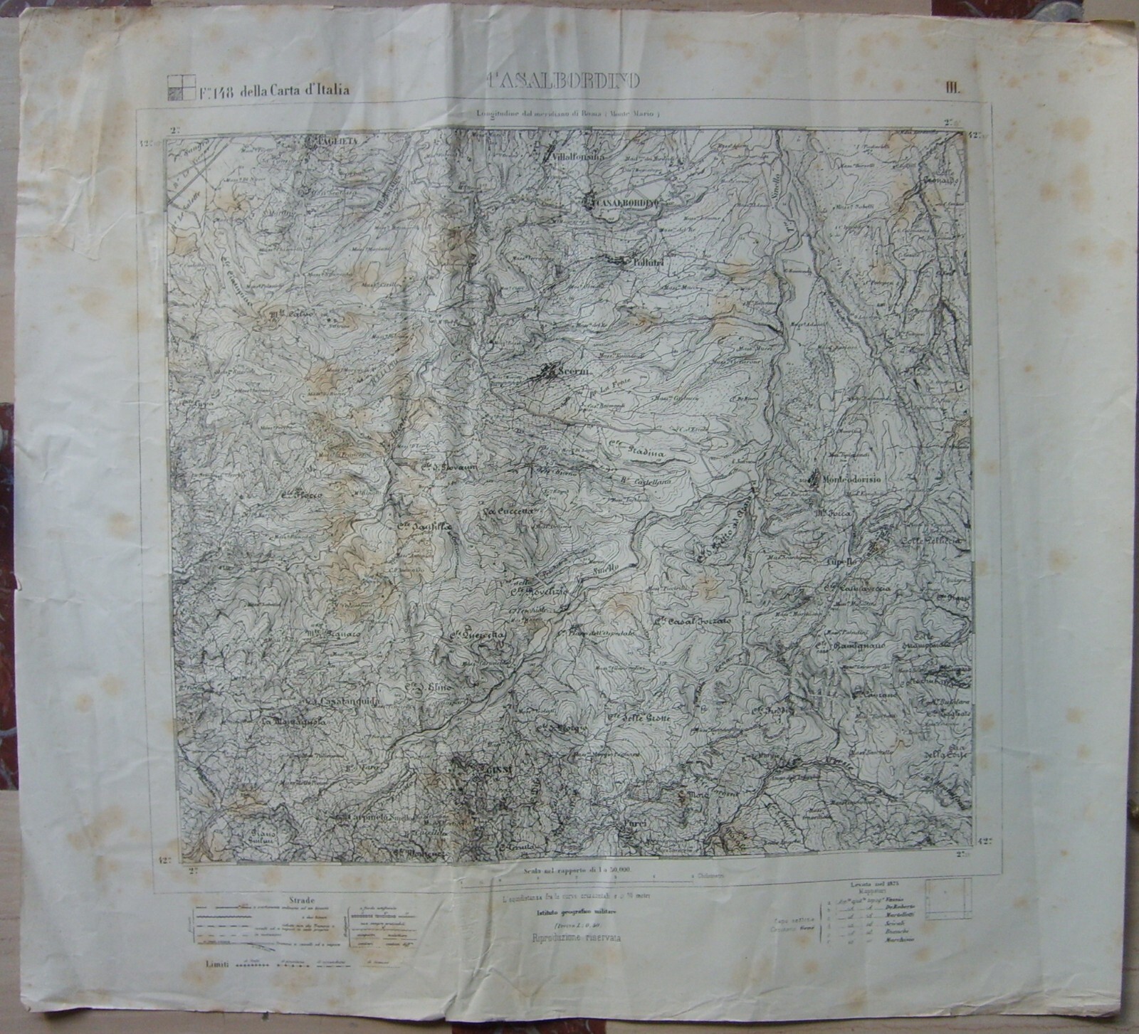Abruzzo: Chieti, Casalbordino, Scerni, Paglieta, Monteodorisio. Topografia d'Epoca