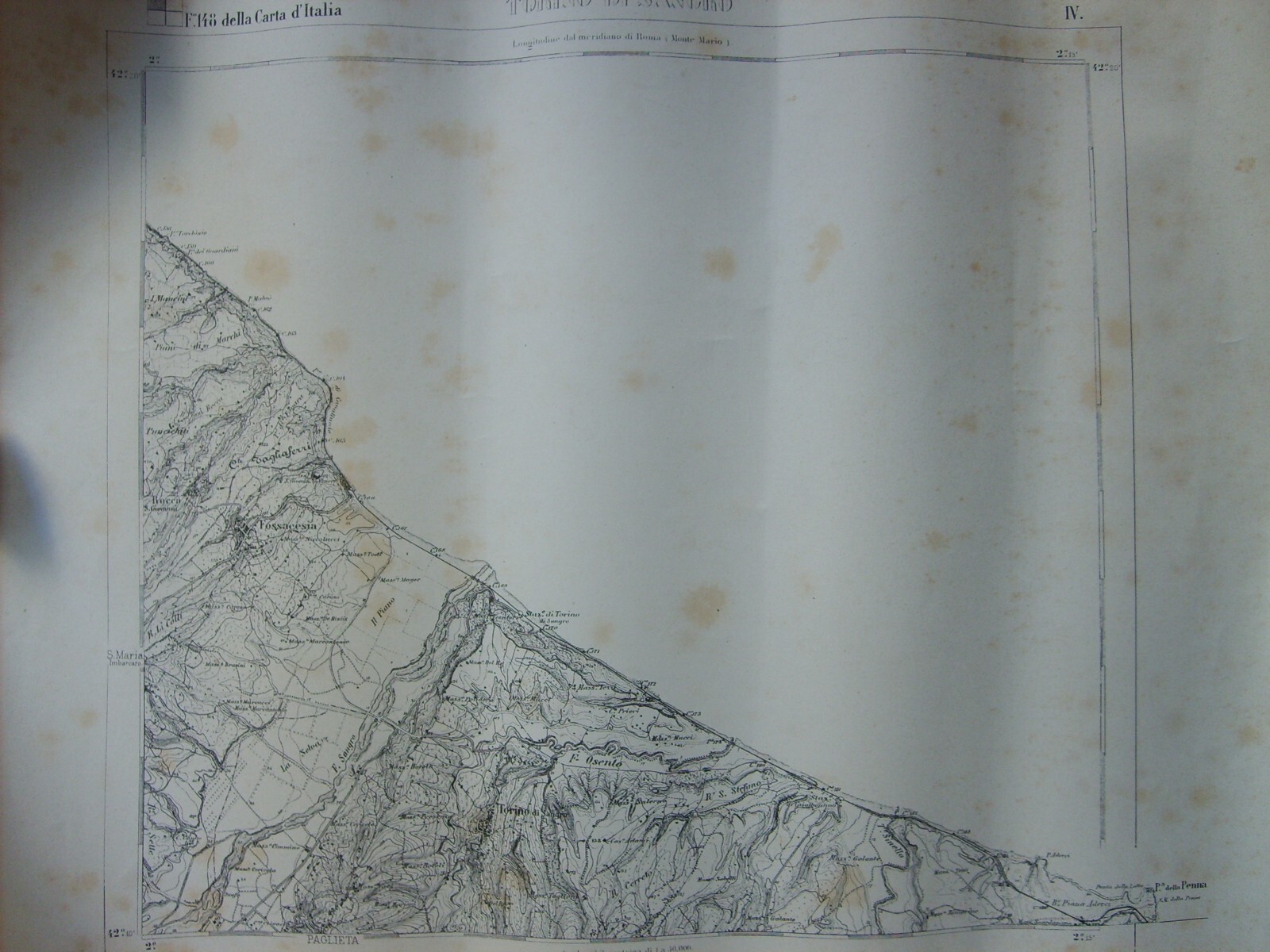 Abruzzo, Chieti, Torino Di Sangro, Fossacesia, Rocca S. Giovanni. Antica Topografia.