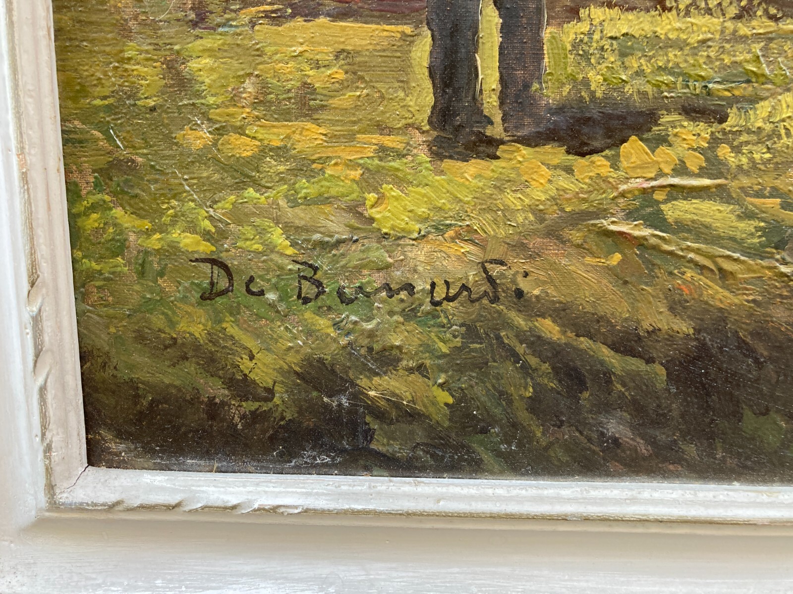 Domenico De Bernardi: Veduta Paesaggistica Con Contadini E Carretto
