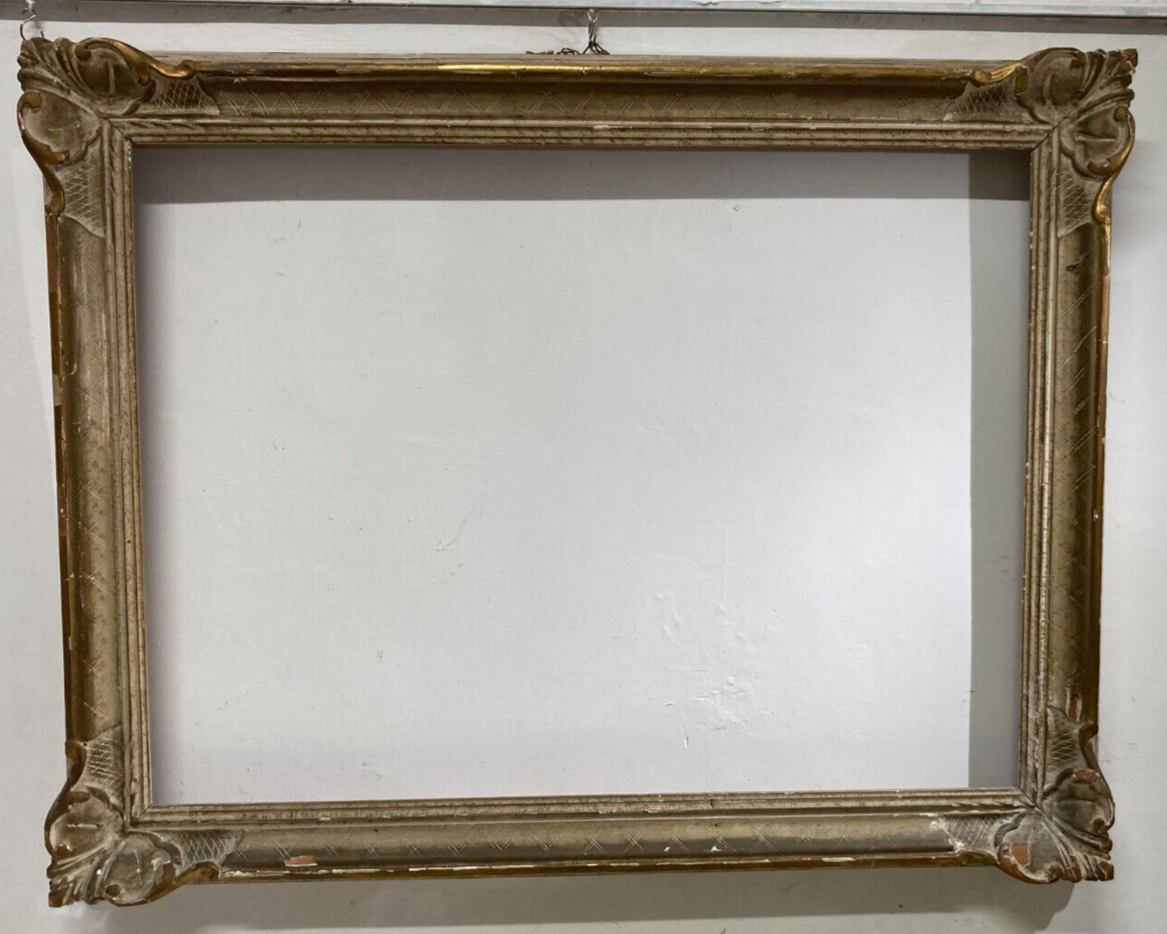 Decorativa Cornice d'Epoca, Laccata E Dorata (laccatura Fiorentina)