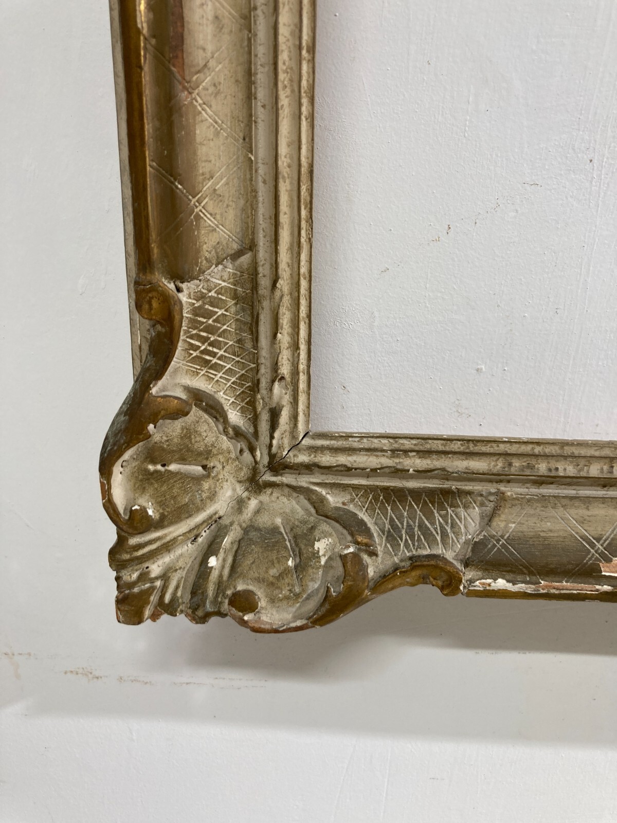 Decorativa Cornice d'Epoca, Laccata E Dorata (laccatura Fiorentina)