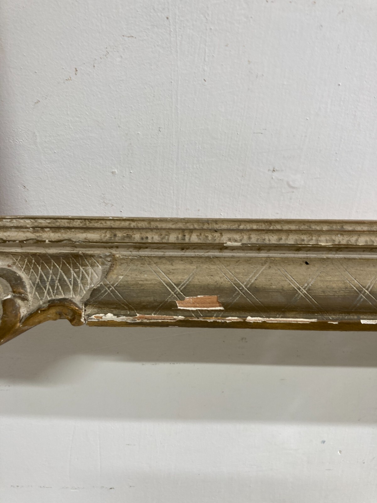 Decorativa Cornice d'Epoca, Laccata E Dorata (laccatura Fiorentina)