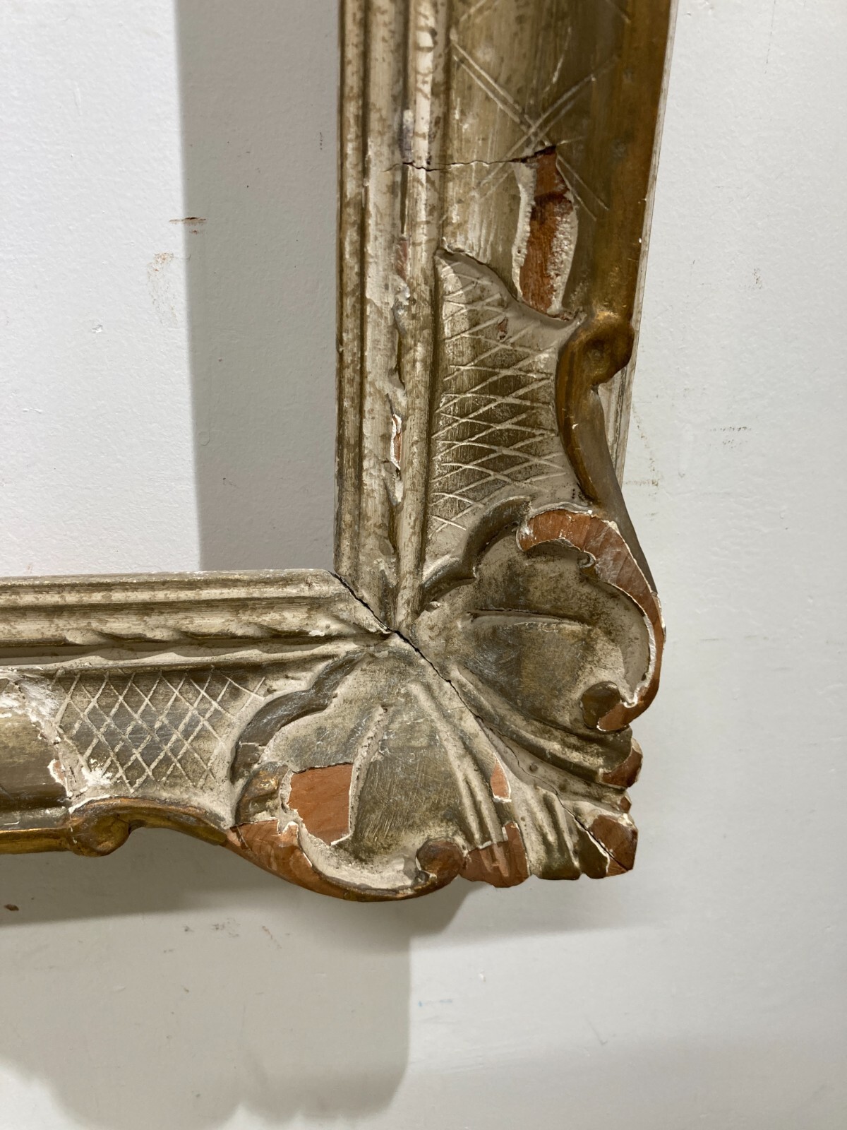 Decorativa Cornice d'Epoca, Laccata E Dorata (laccatura Fiorentina)