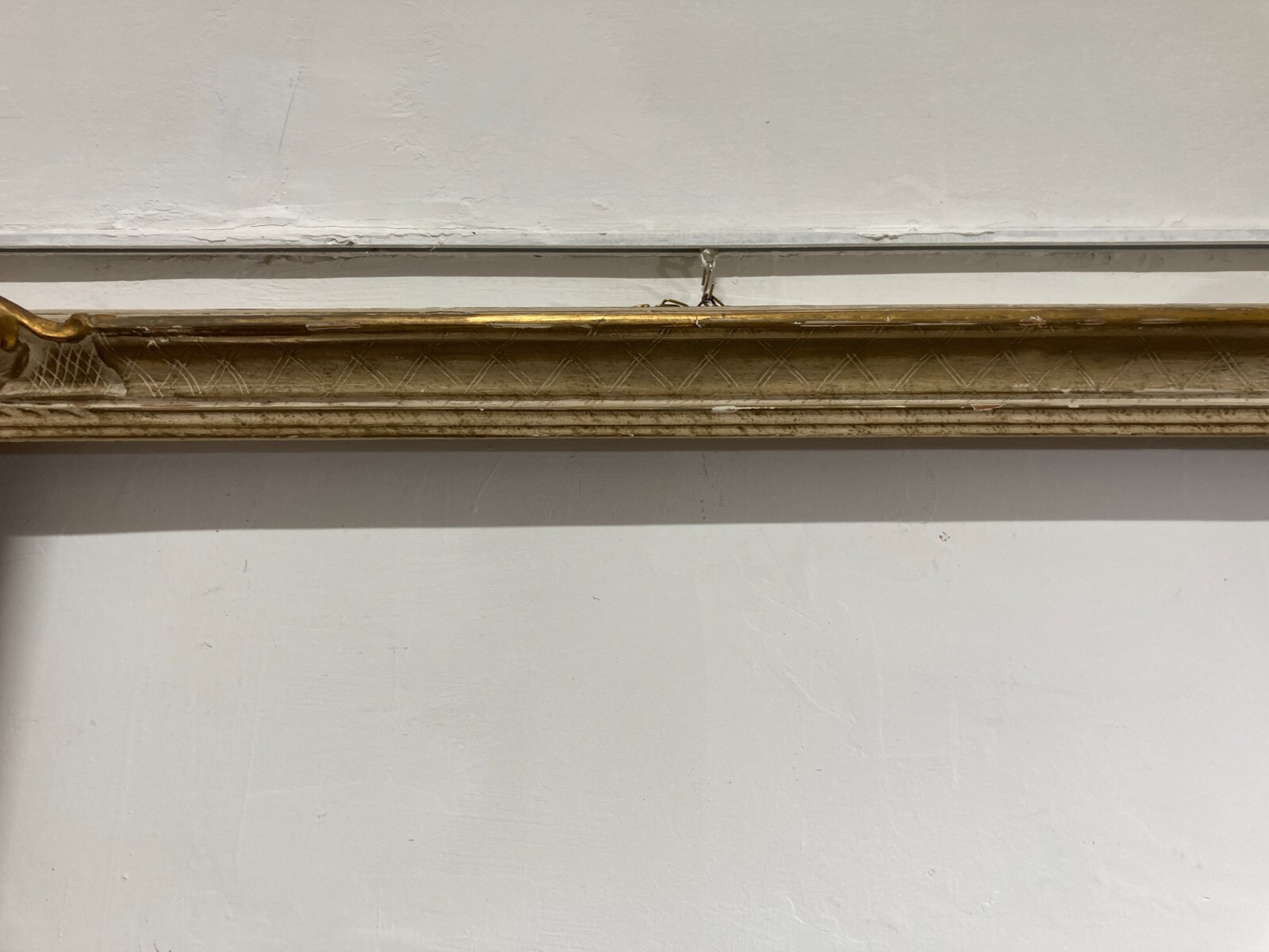 Decorativa Cornice d'Epoca, Laccata E Dorata (laccatura Fiorentina)