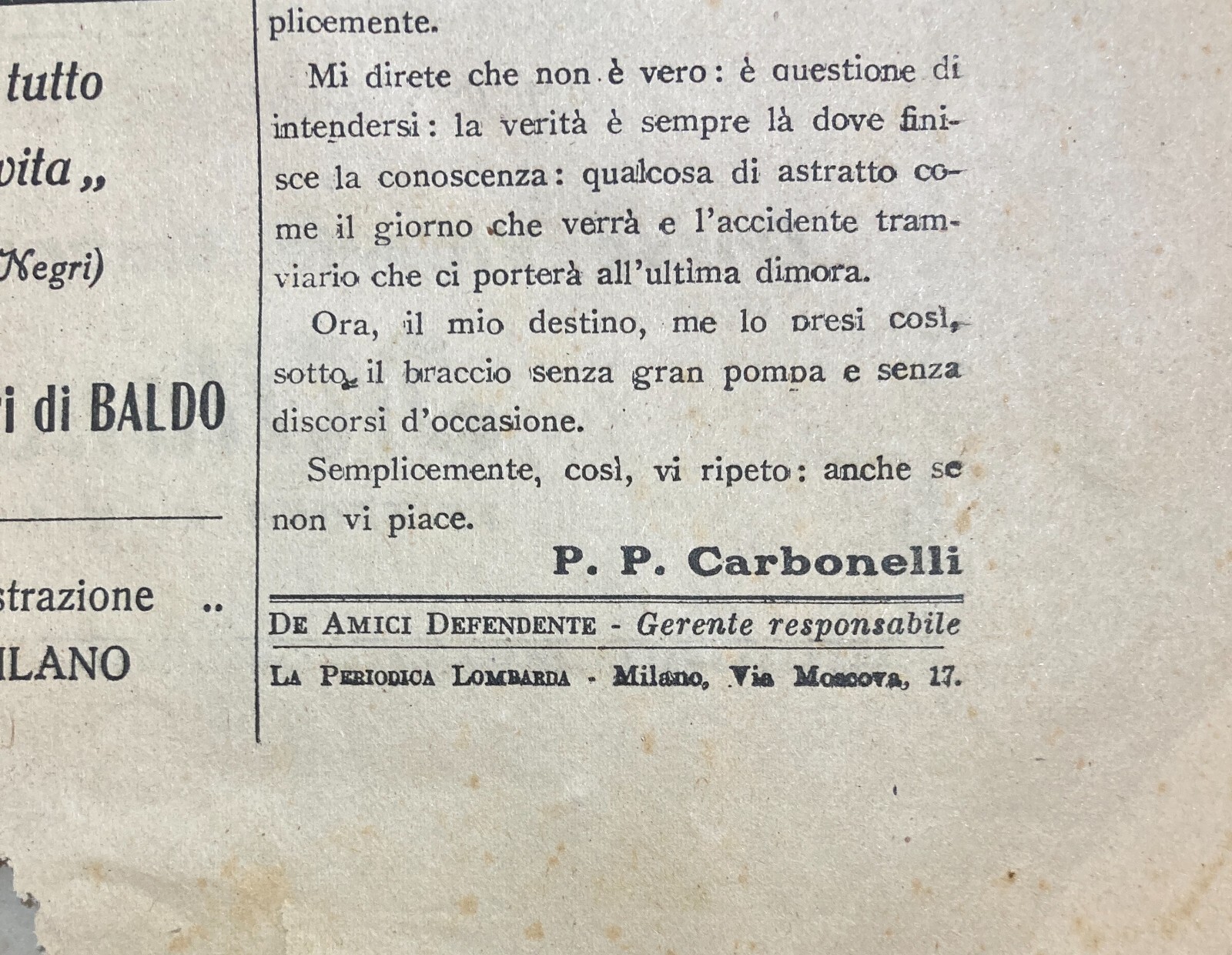 L'Uomo E L'Idea: Settimanale Di Valorizzazione Italiana Diretto Da Settimelli, 1921