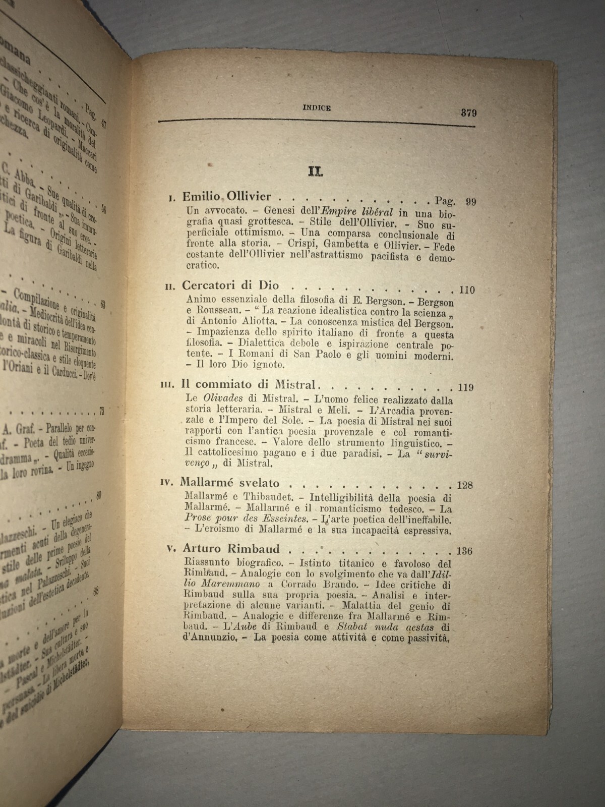 Letterature Moderne: De Sanctis, Manzoni, Palazzeschi, Claudel, Metastasio, Borgese
