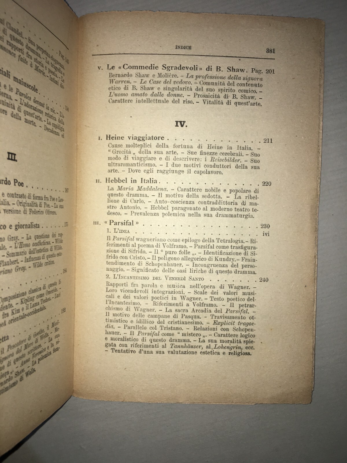 Letterature Moderne: De Sanctis, Manzoni, Palazzeschi, Claudel, Metastasio, Borgese