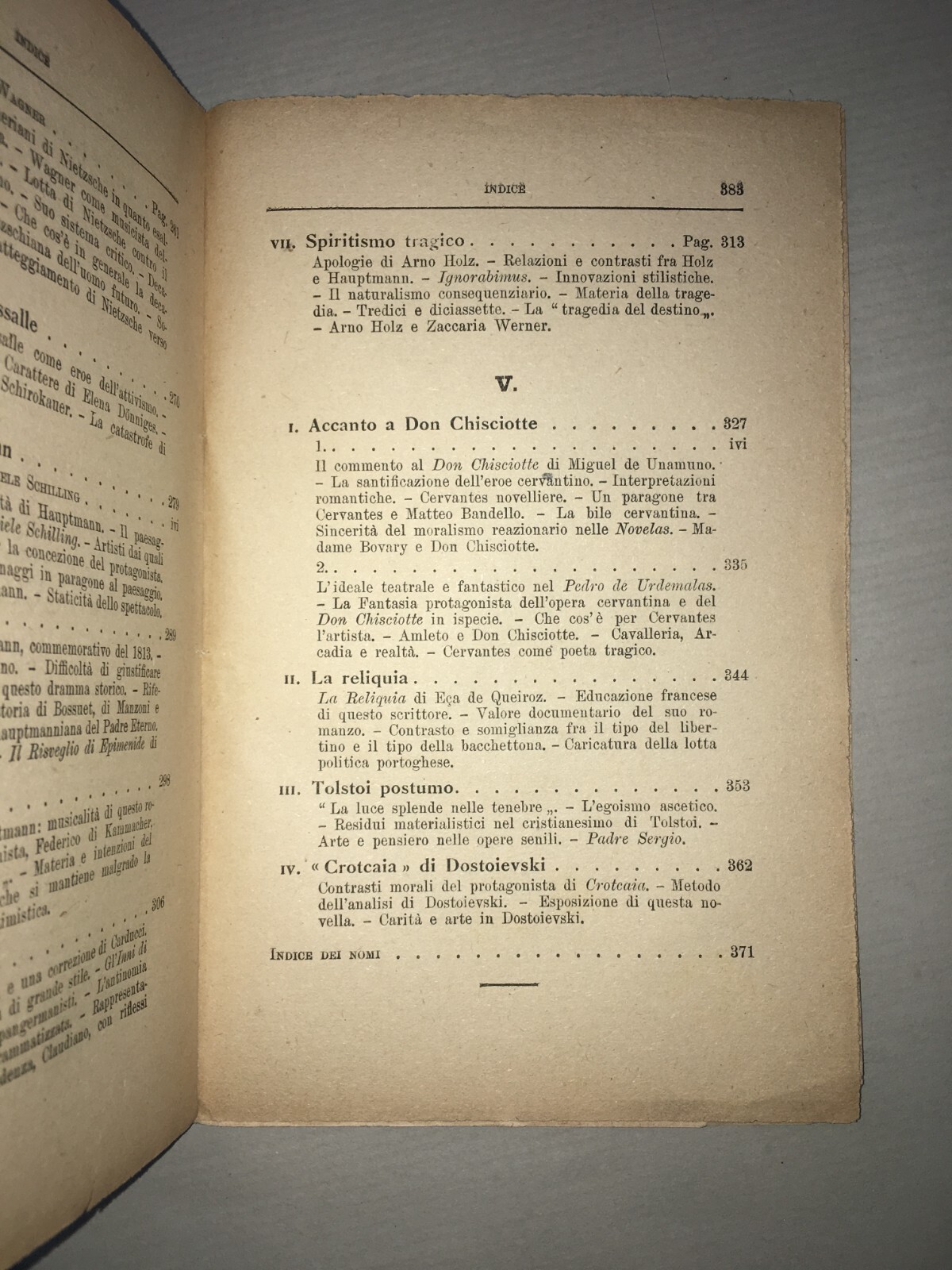 Letterature Moderne: De Sanctis, Manzoni, Palazzeschi, Claudel, Metastasio, Borgese