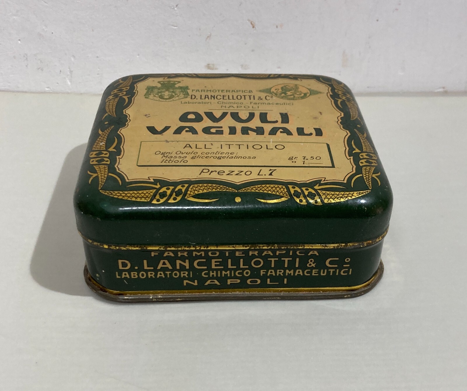 Astuccio Pubblicitario Farmacoterapica D. Lancellotti   Ovuli Vaginali