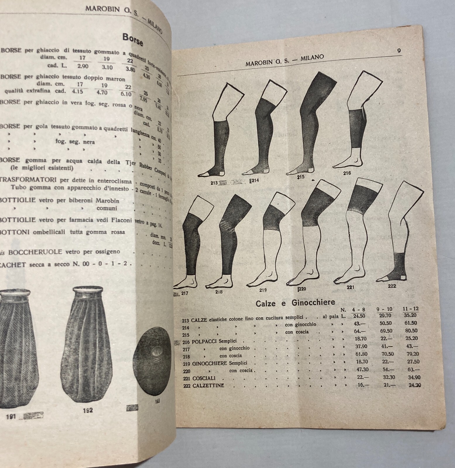 Medicina, Farmacia E Igiene: Catalogo Pubblicitario Marobin, 1922
