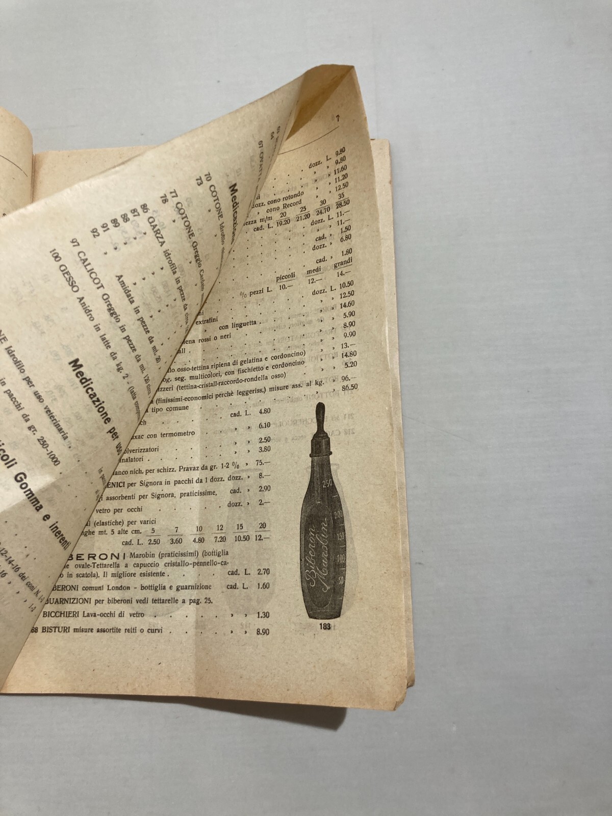 Medicina, Farmacia E Igiene: Catalogo Pubblicitario Marobin, 1922