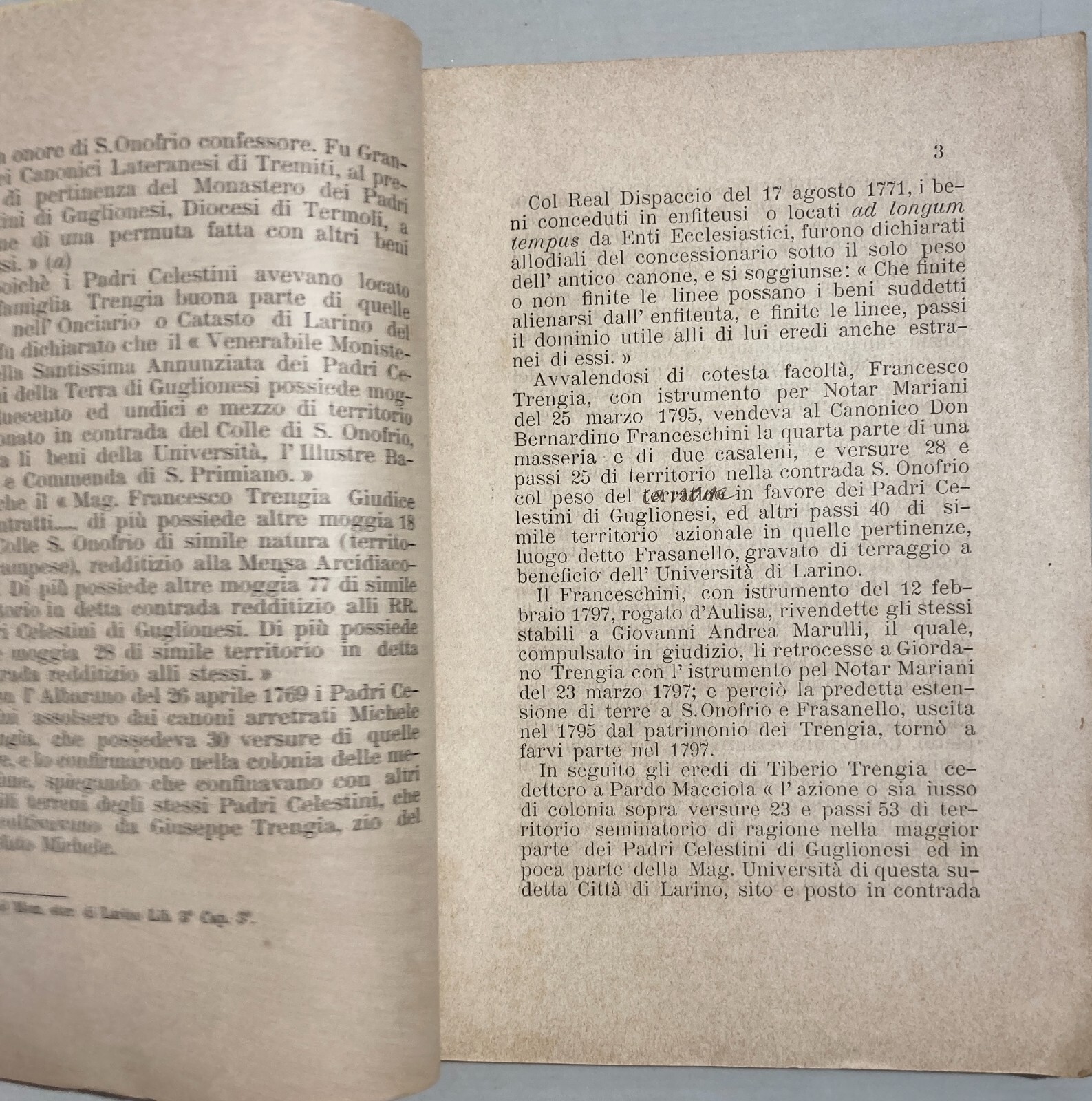 Memoria Giuridica: Molise, Larino, Termoli, Guglionesi