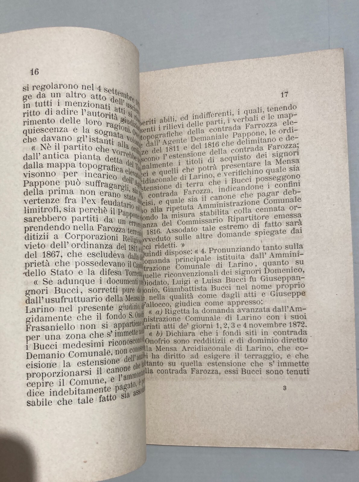 Memoria Giuridica: Molise, Larino, Termoli, Guglionesi