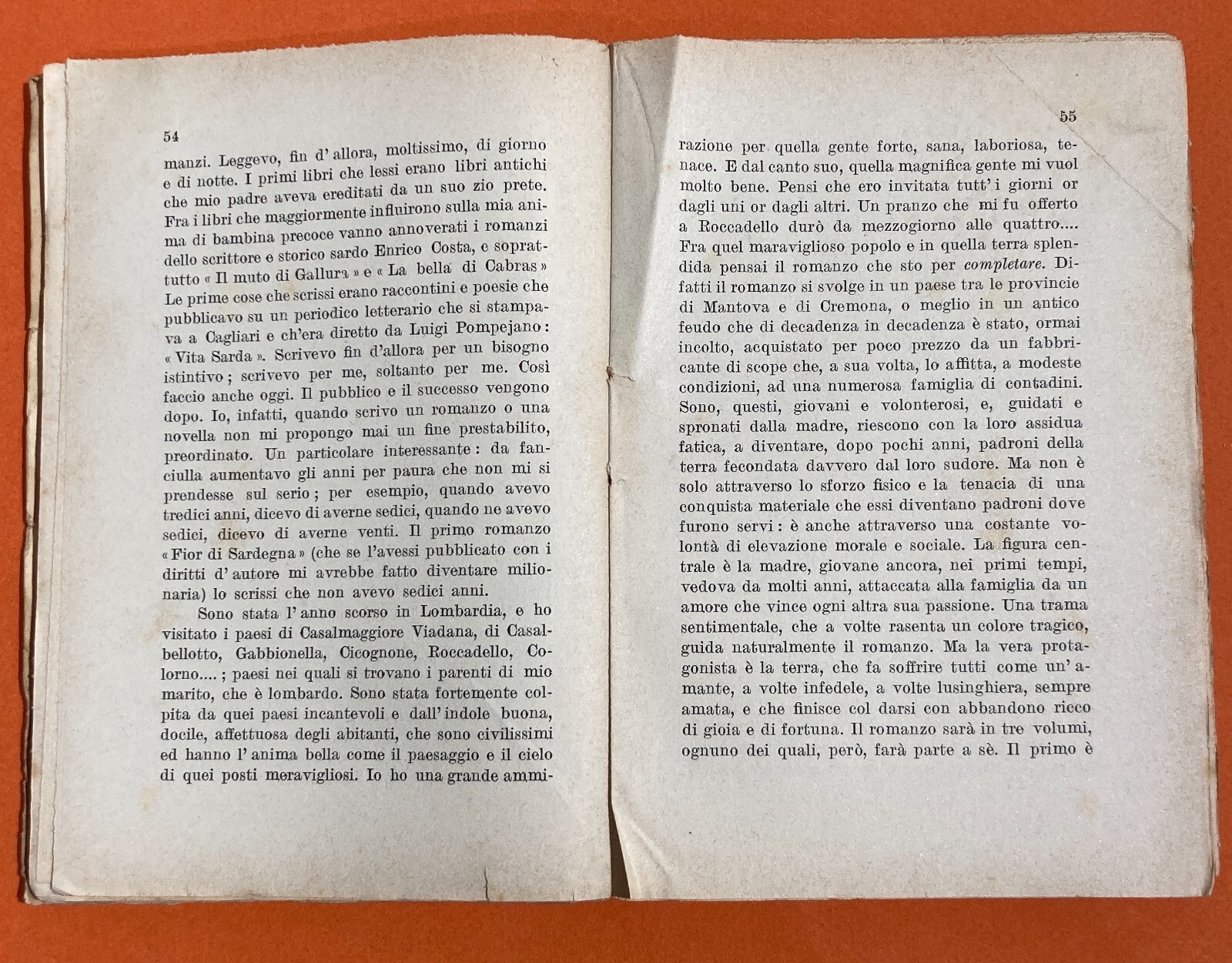 Sardegna: Letteratura E Scrittori. Stanis Ruinas. Campitelli.