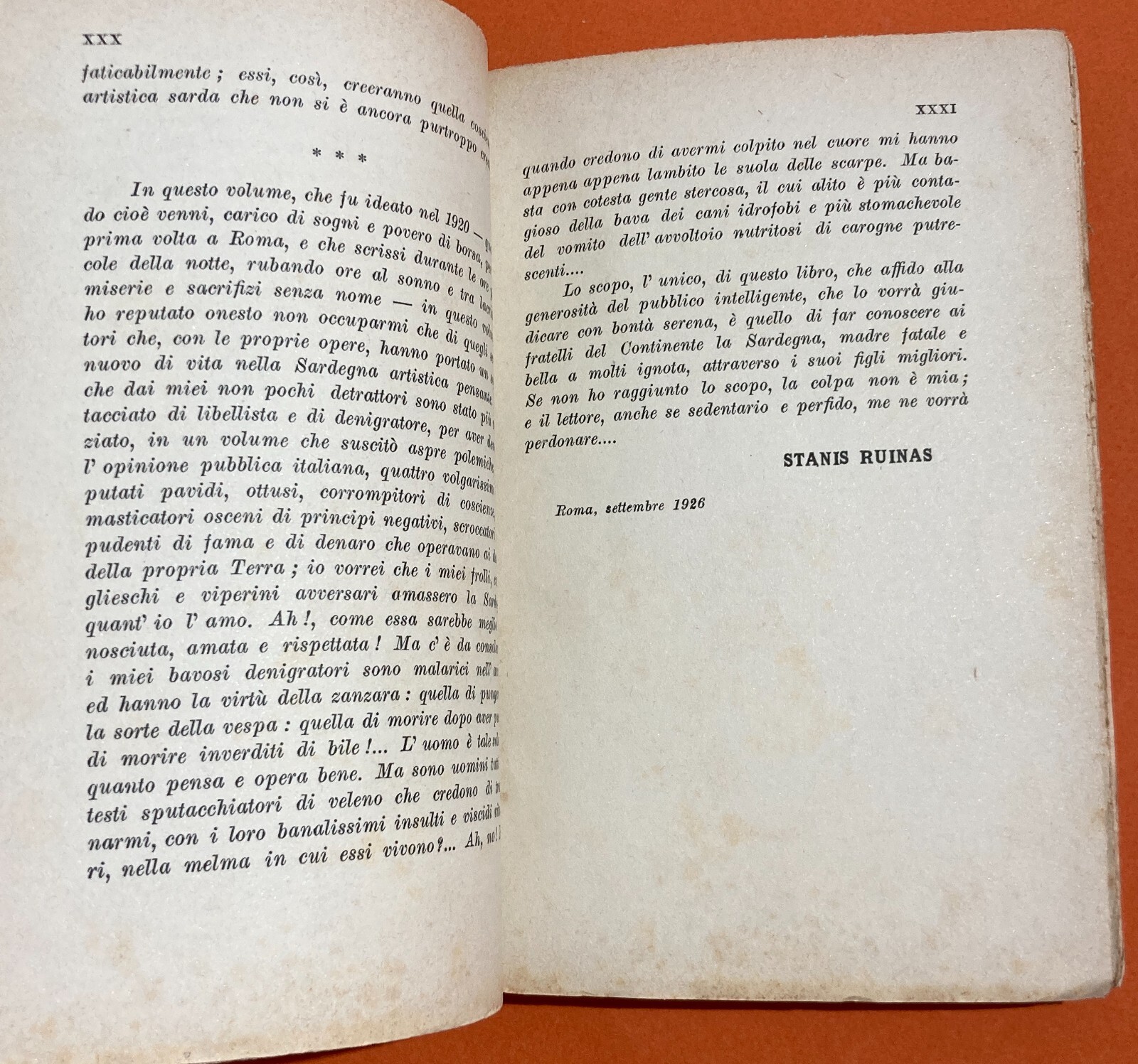 Sardegna: Letteratura E Scrittori. Stanis Ruinas. Campitelli.