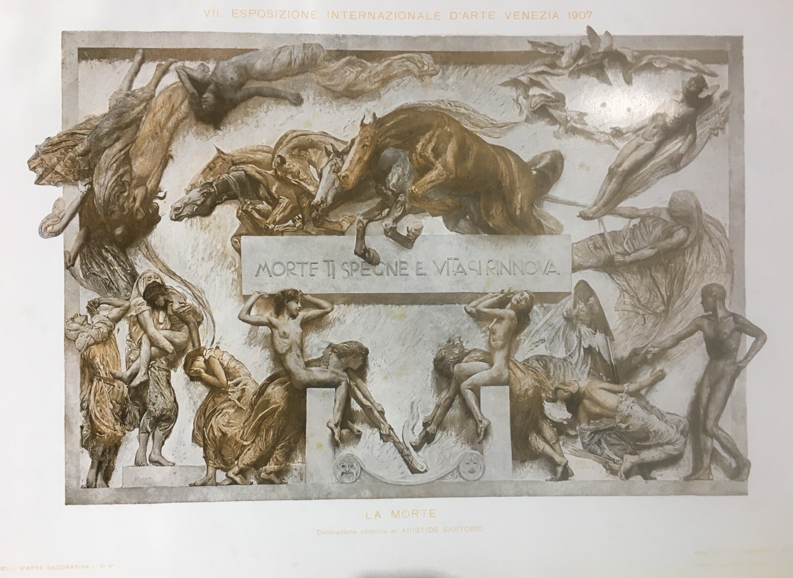 Aristide Sartorio: La Morte. Allegoria Per La Biennale Di Venezia Del 1907