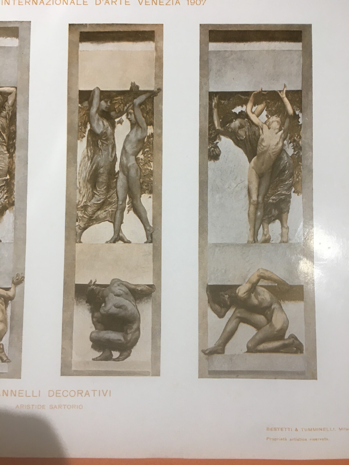 Aristide Sartorio: Pannelli Decorativi, VII Esposizione Di Venezia 1907