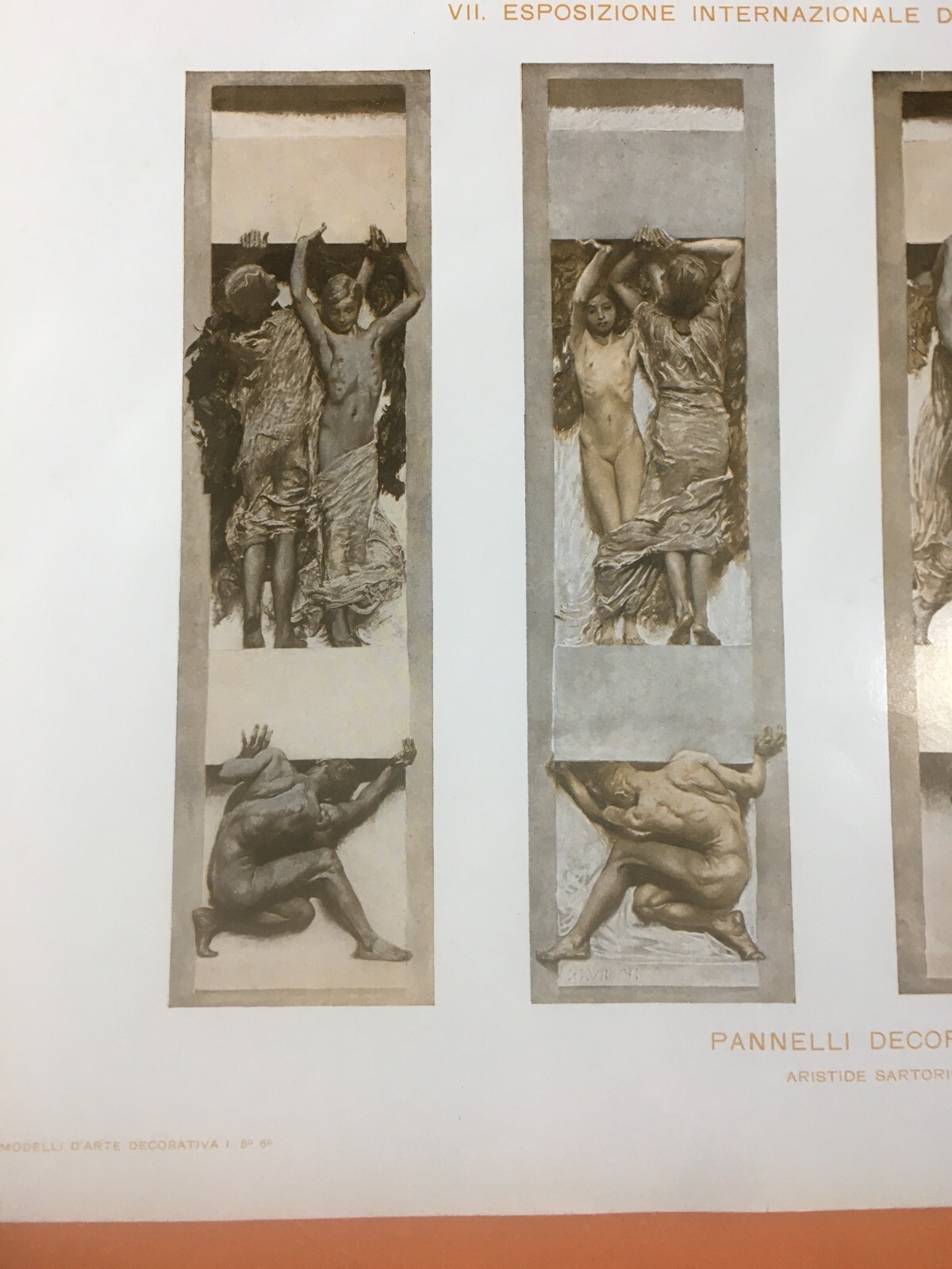Aristide Sartorio: Pannelli Decorativi, VII Esposizione Di Venezia 1907