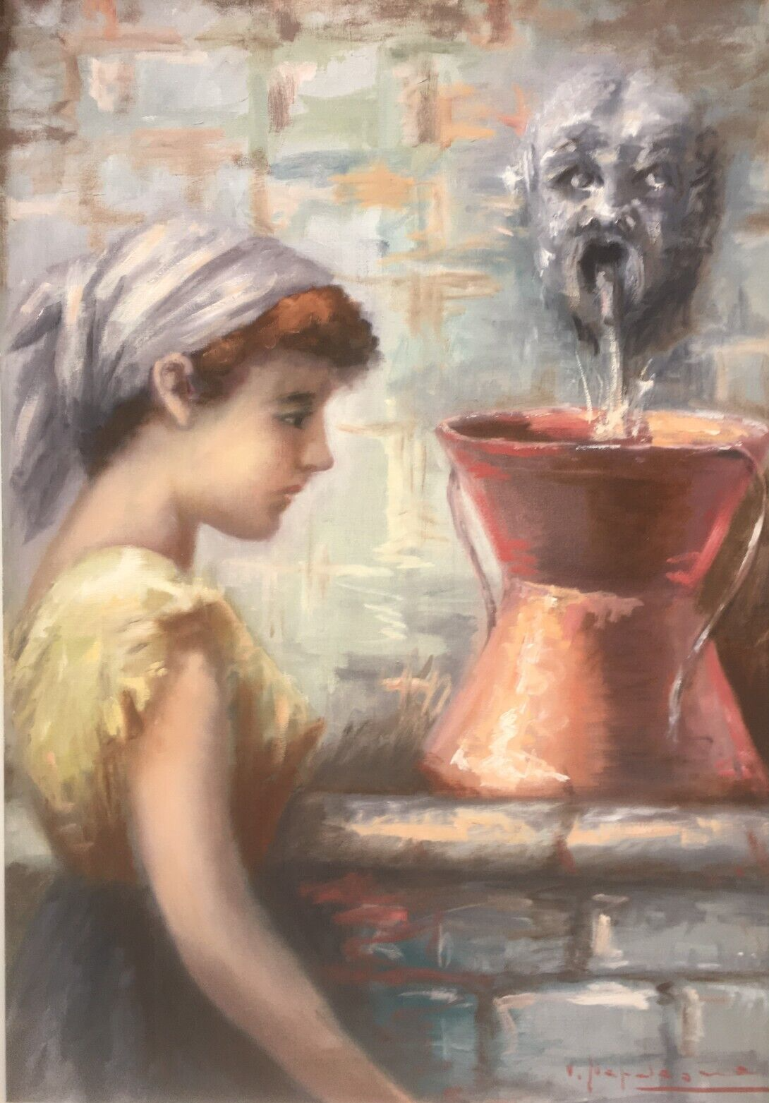Abruzzo, Pratola Peligna: Arte Contemporanea E Folklore   Dipinto Di Vincenzo Napoleone