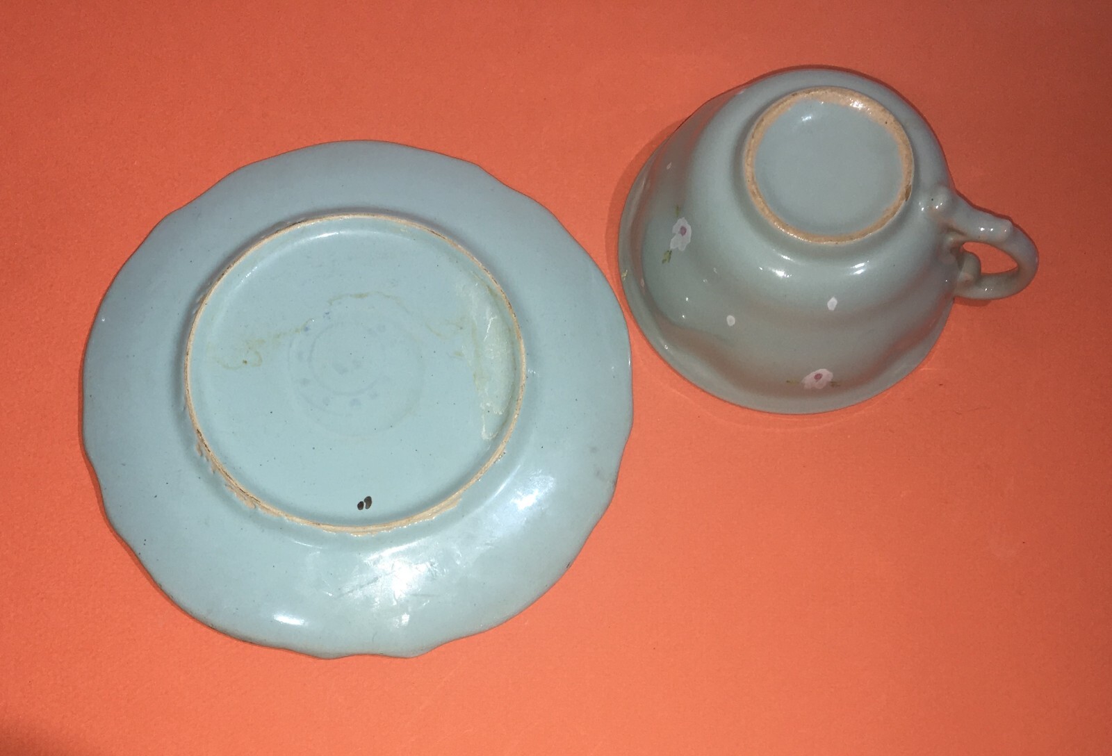 Roma: Tazza Con Piattino In Ceramica Decorata, Manifattura Arcero