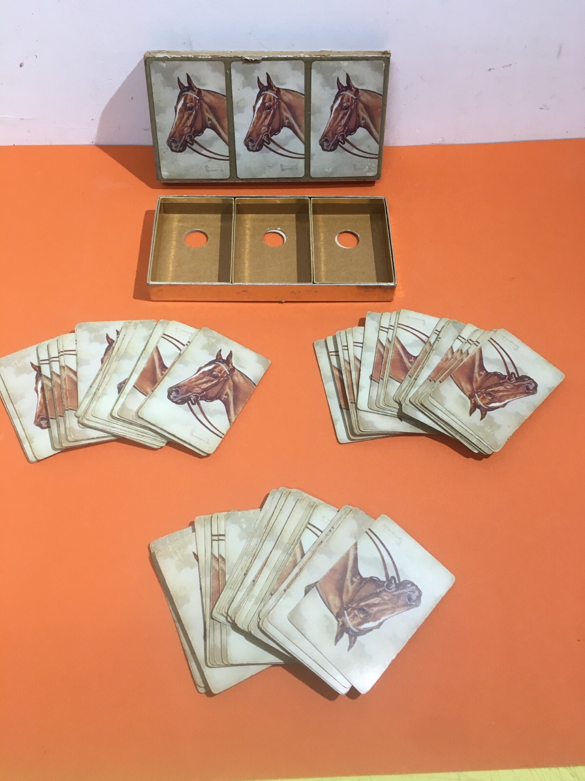 Carte Da Gioco Artistiche Con Illustrazioni Di Cavalli, Artista Brewer, Congresso Degli Stati Uniti d'America