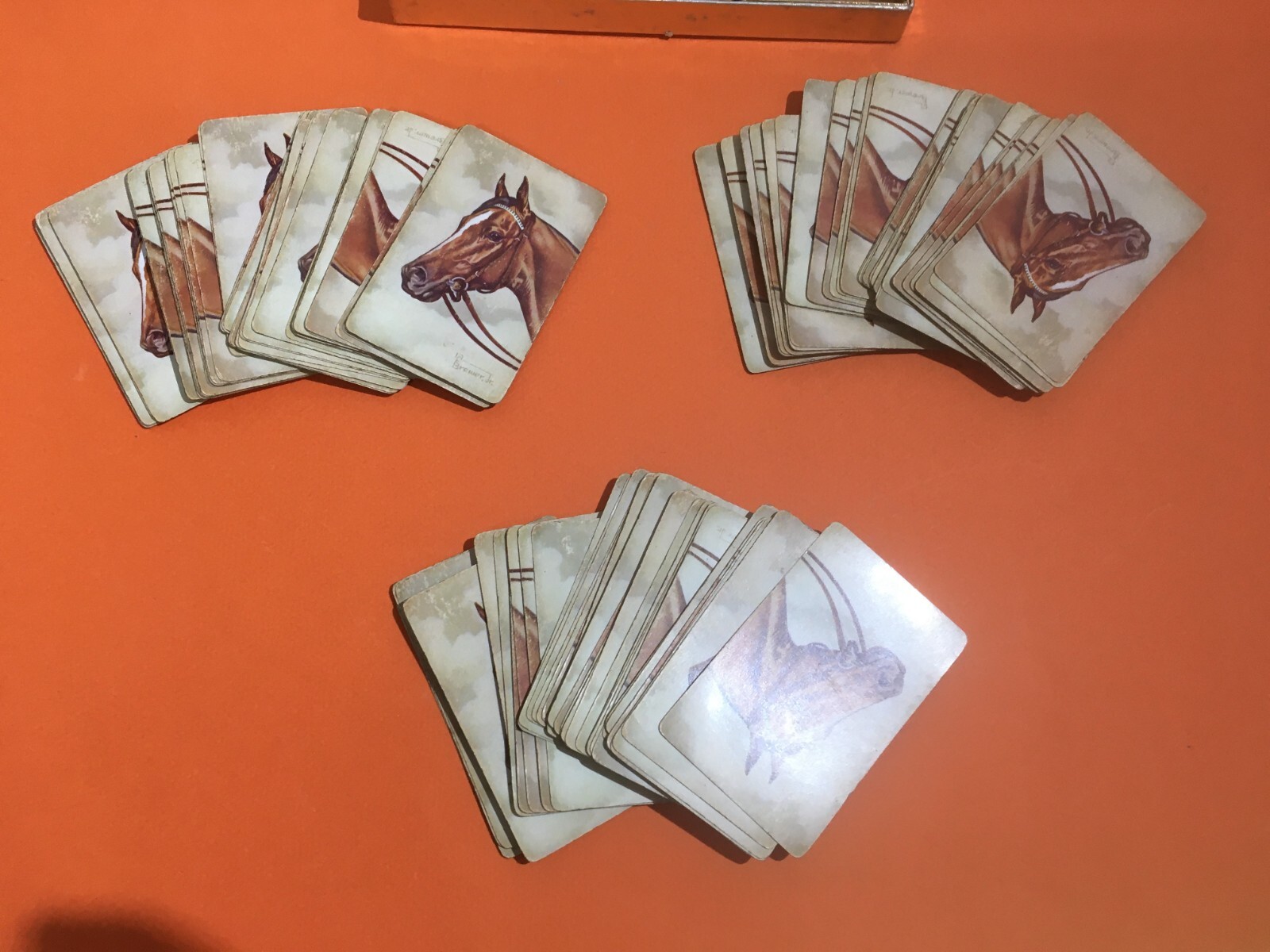 Carte Da Gioco Artistiche Con Illustrazioni Di Cavalli, Artista Brewer, Congresso Degli Stati Uniti d'America