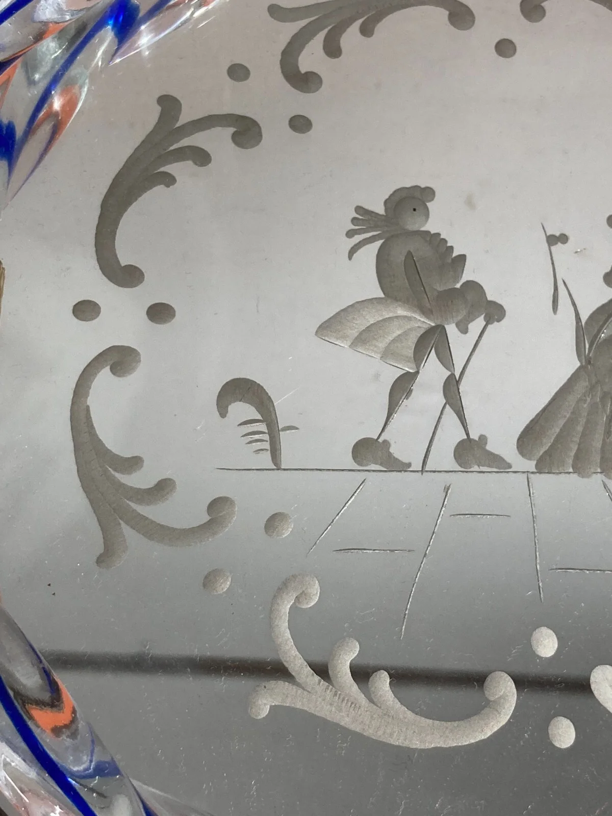 Modernism: Venetian Engraved Tray with Courtly Scene