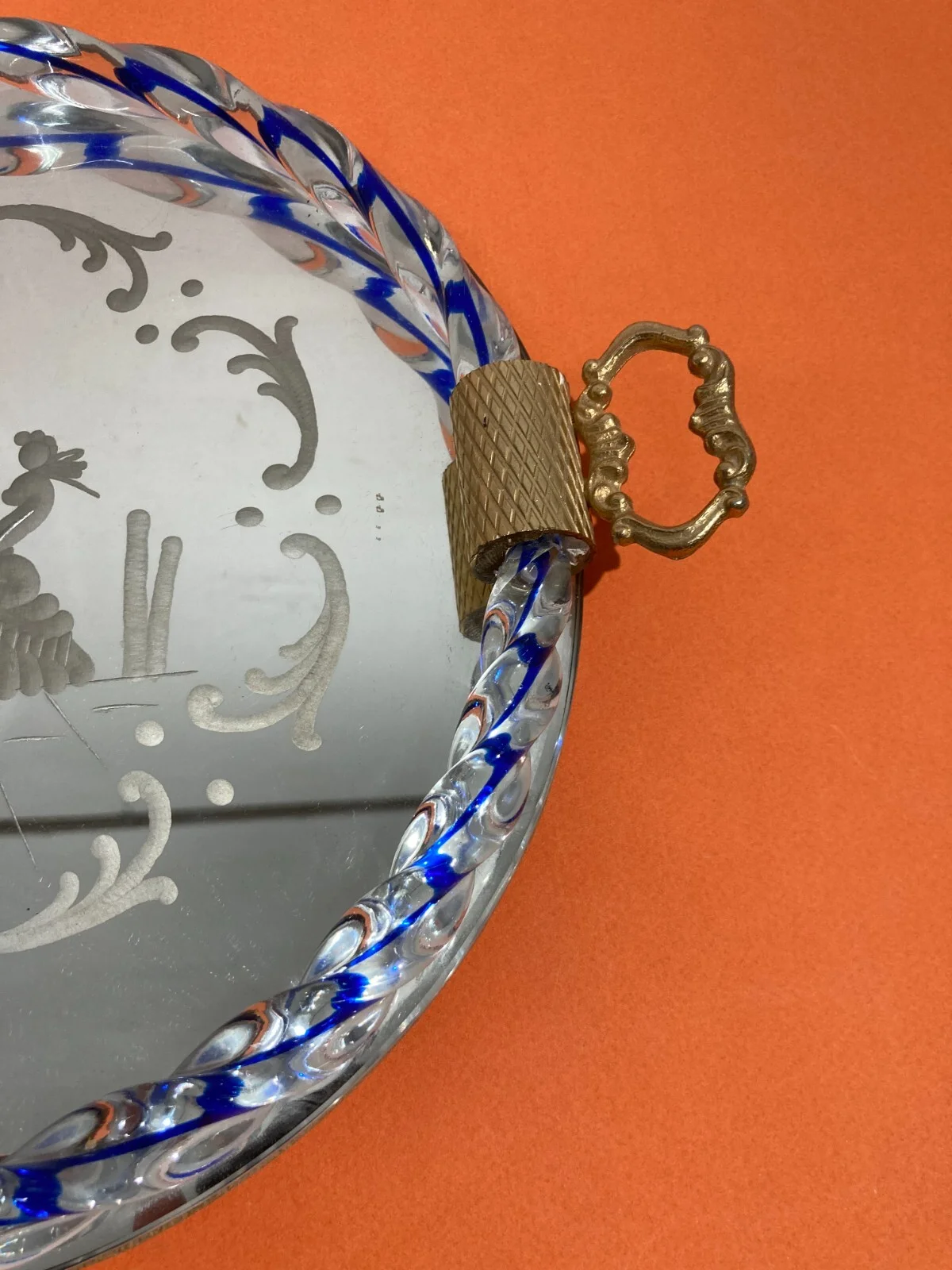 Modernism: Venetian Engraved Tray with Courtly Scene