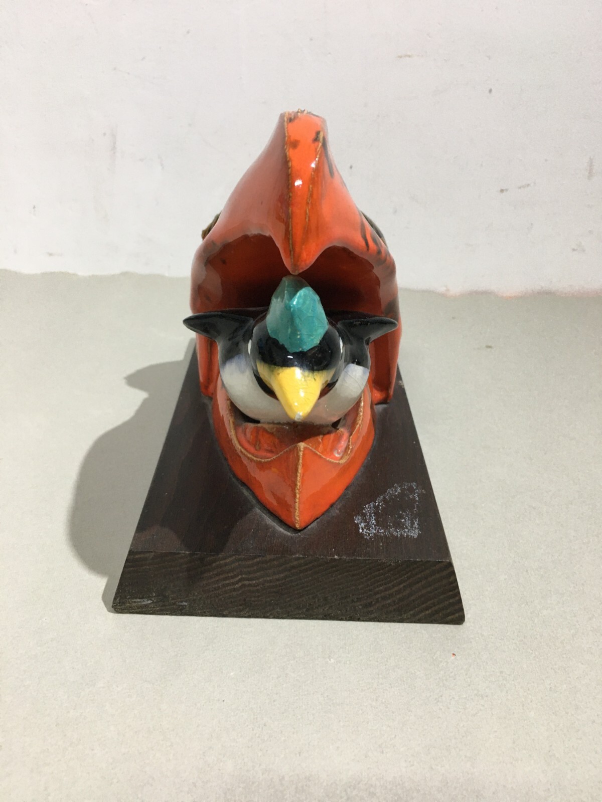 Artistico Soprammobile, Ceramica Policroma, Pinguino, Aviazione, Aeronautica, Rostro