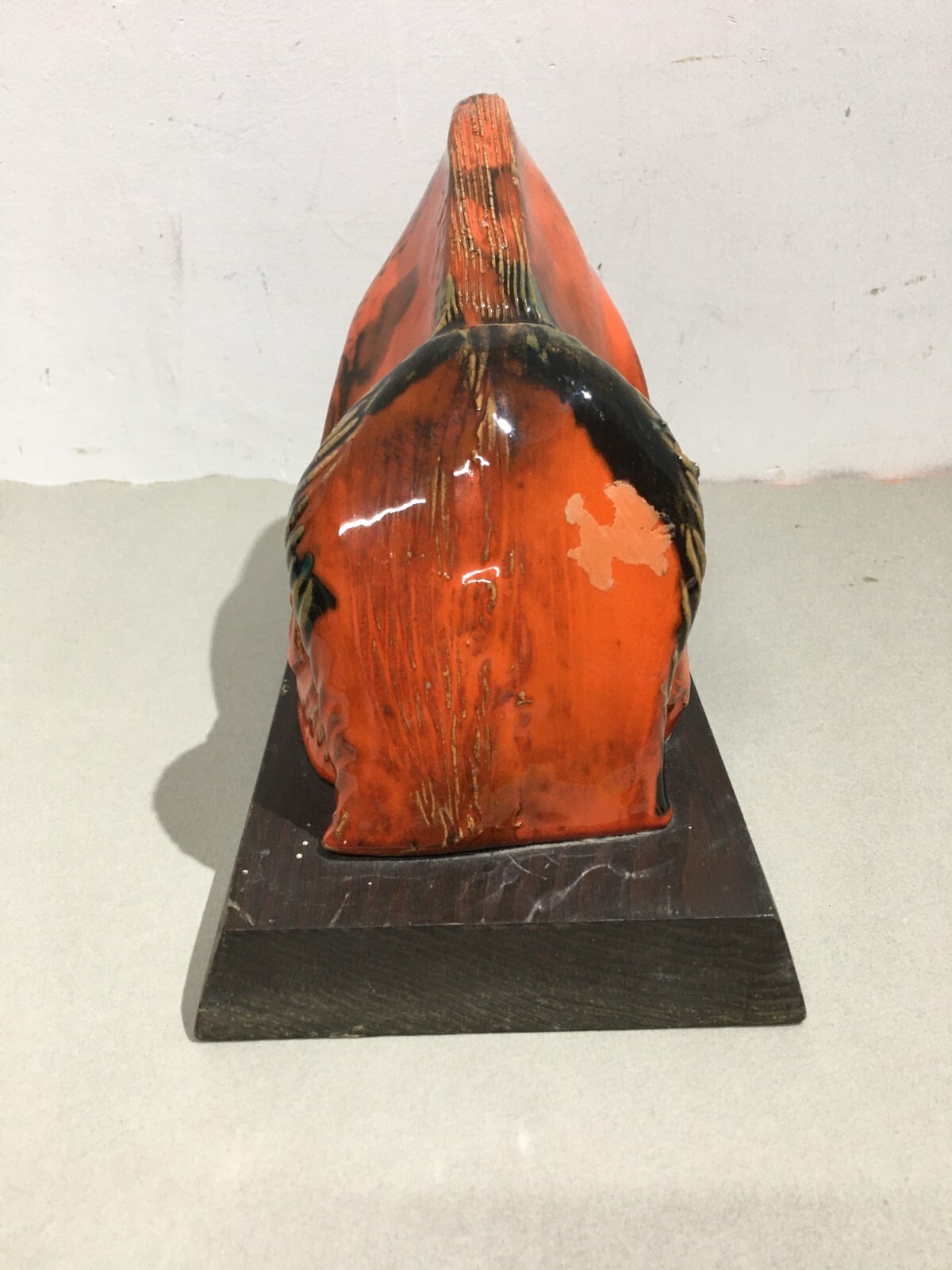 Artistico Soprammobile, Ceramica Policroma, Pinguino, Aviazione, Aeronautica, Rostro