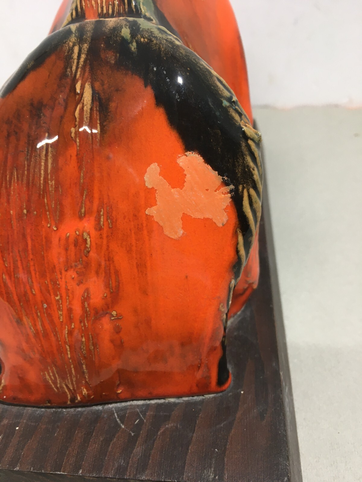 Artistico Soprammobile, Ceramica Policroma, Pinguino, Aviazione, Aeronautica, Rostro