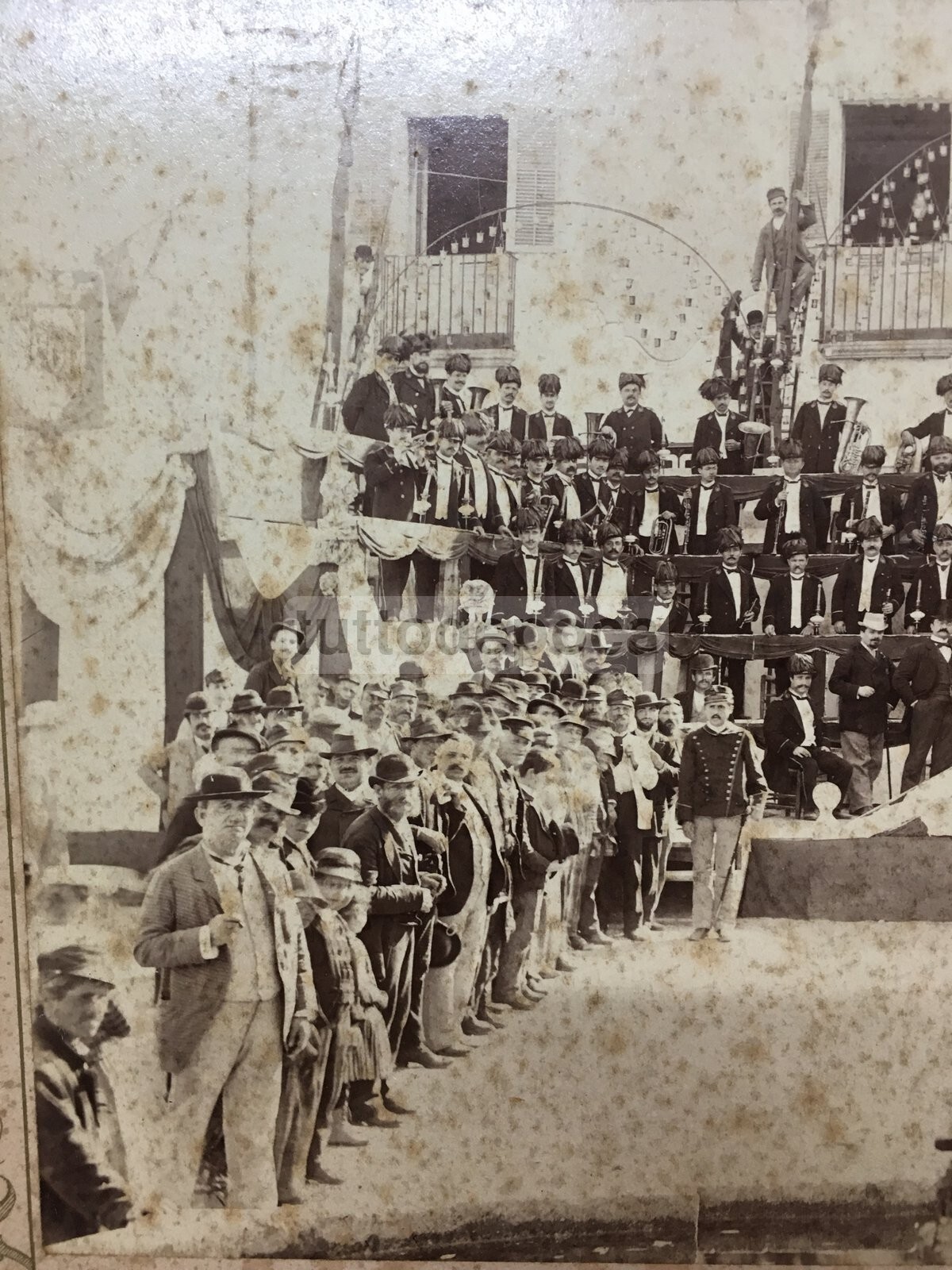 Musica, Bande Musicali, Banda Di Roma, Antica Fotografia Palumbo, Piedimonte d'Alife