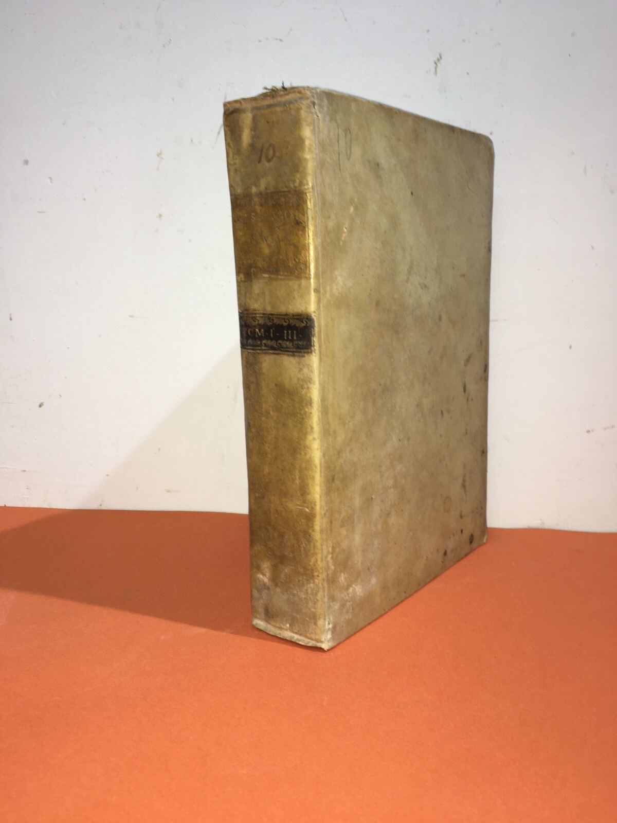 Antica Legatura: Scatola Finto Libro In Pergamena Del XVIII Secolo
