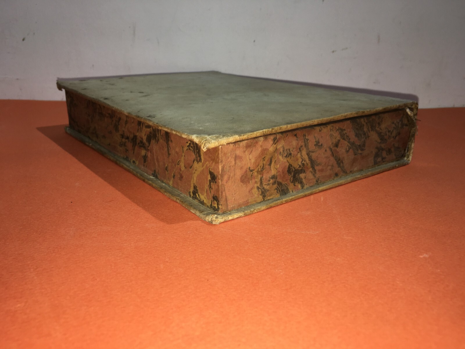 Antica Legatura: Scatola Finto Libro In Pergamena Del XVIII Secolo