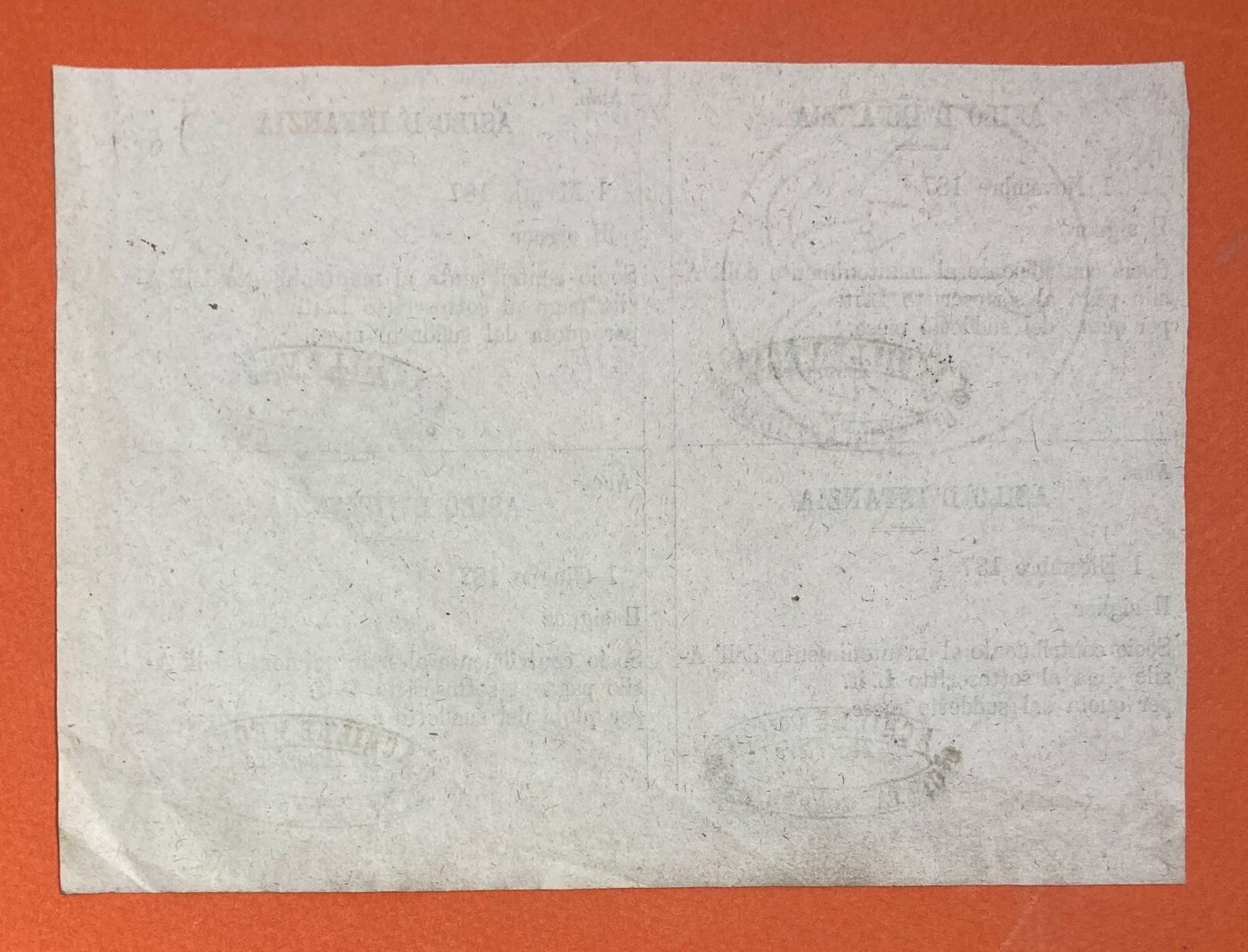 Umbria, Città Di Castello, Asilo d'Infanzia, Achille Vegni, Antico Foglio Volante