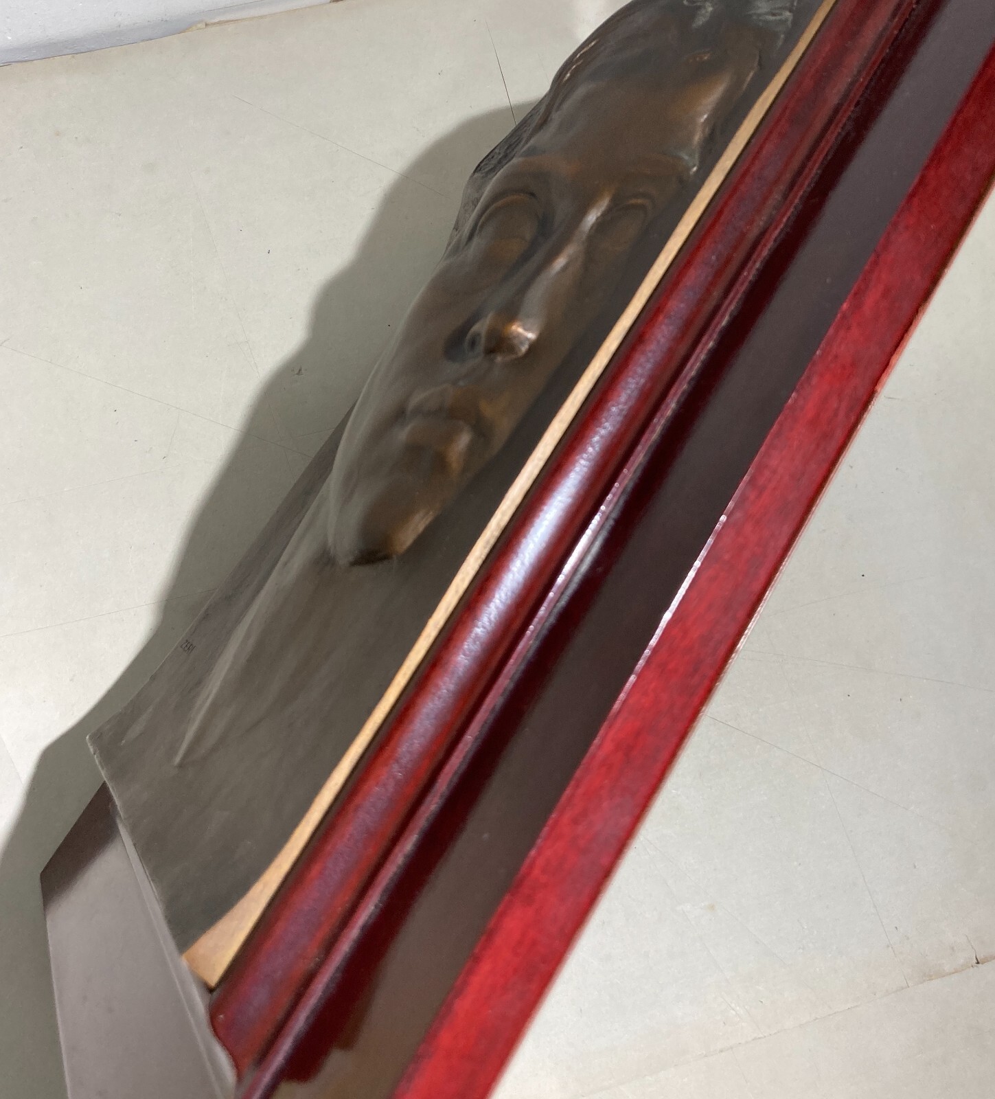 Placca Bronzea Con Ritratto Scultoreo Firmata Zeri