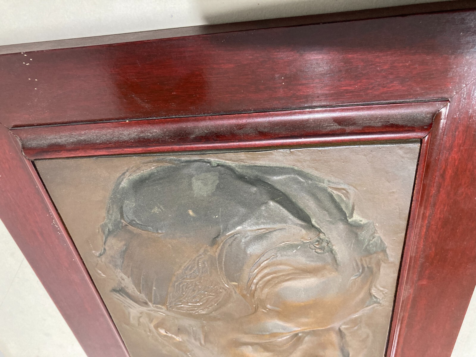 Placca Bronzea Con Ritratto Scultoreo Firmata Zeri