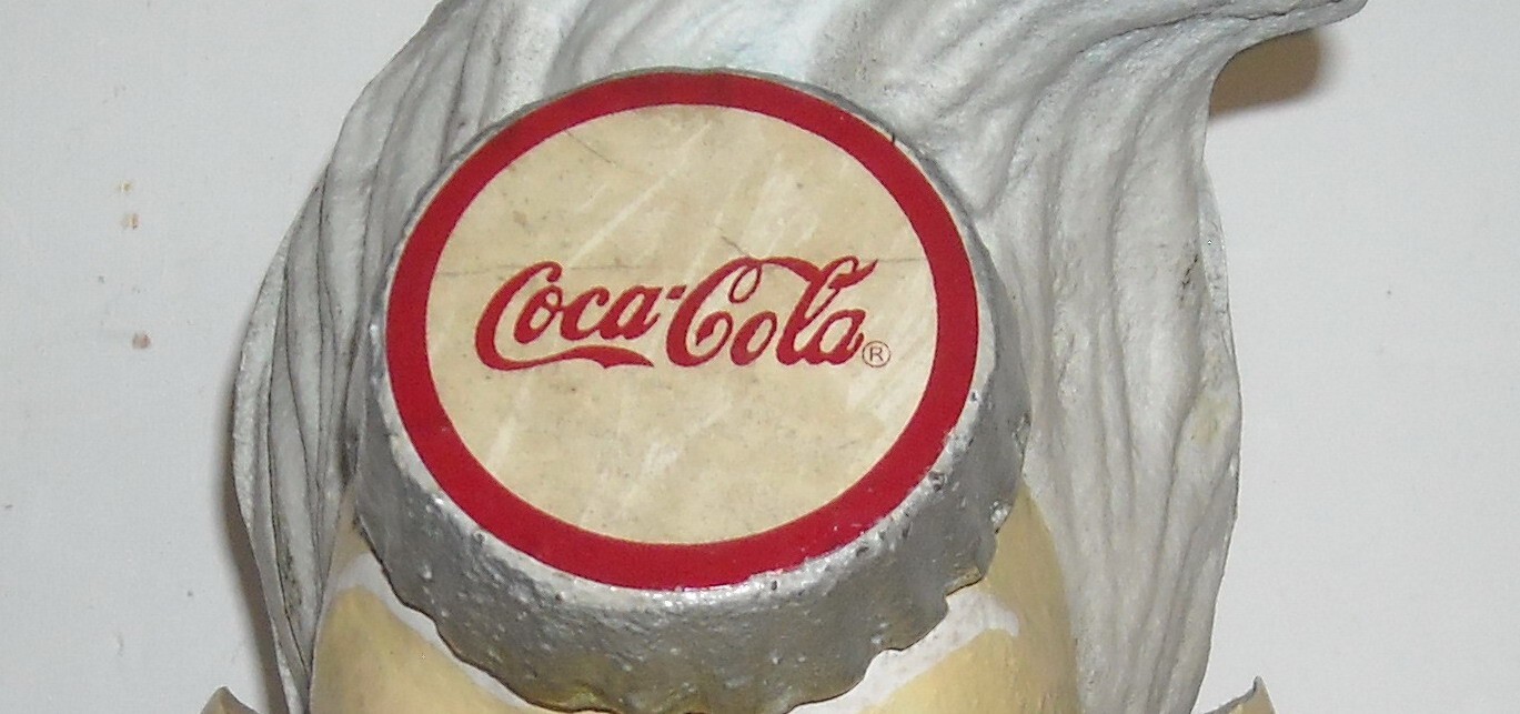 Coca Cola: Scultura Salvadanaio Policroma In Ghisa