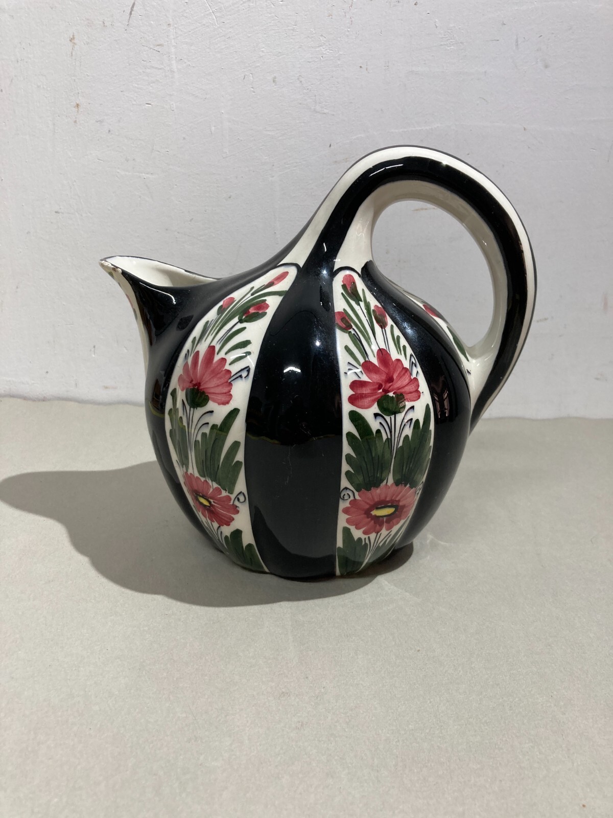 Soprammobile Decorativo In Ceramica Artistica Floreale Titano San Marino